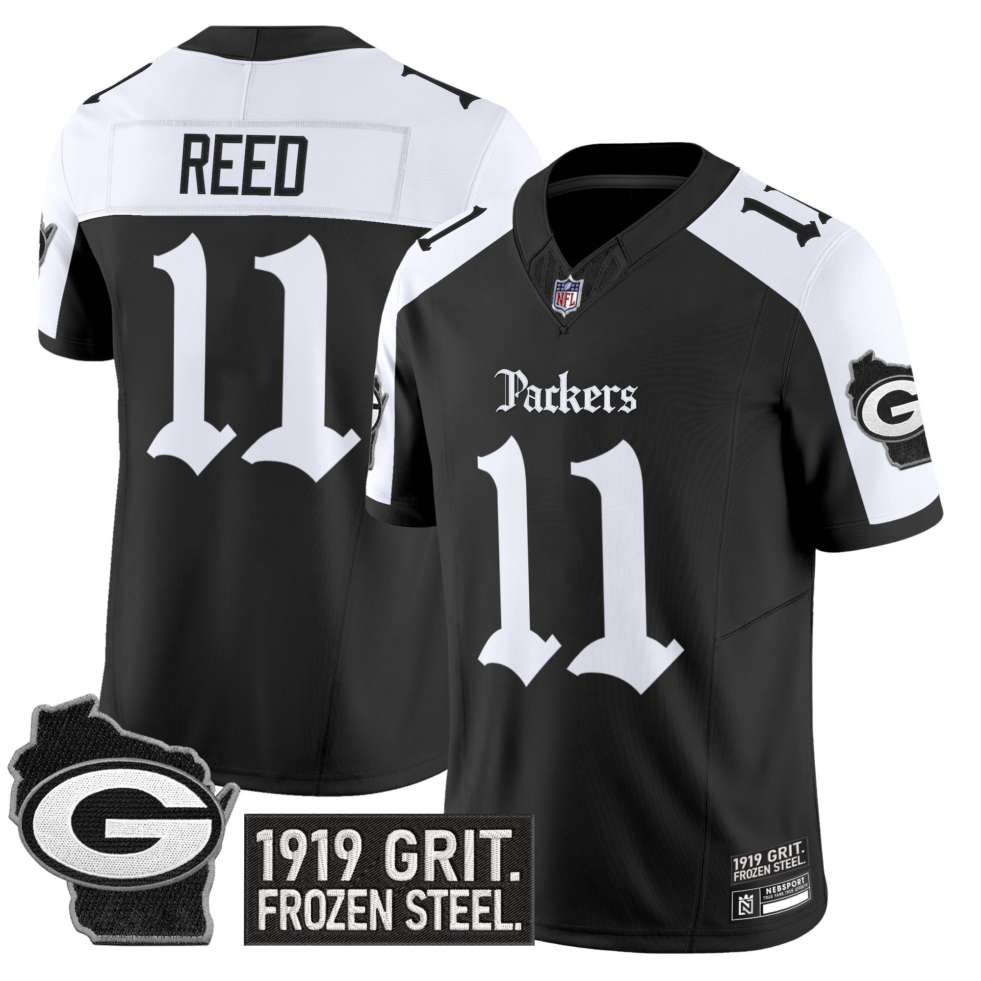 Jayden Reed Men's Green Bay Packers Gothic Frozen Tundra Edition Vapor Limited Alternate Jersey - All Stitched
