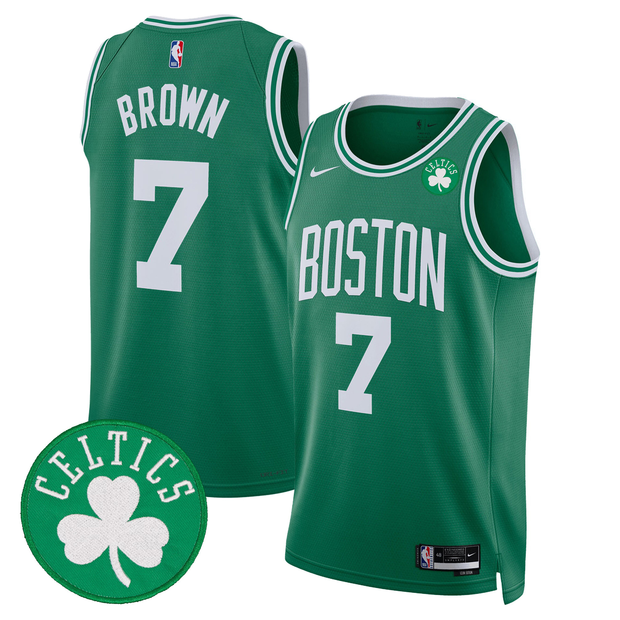 Jaylen Brown Men's Boston Celtics Swingman Icon Jersey - All Stitched