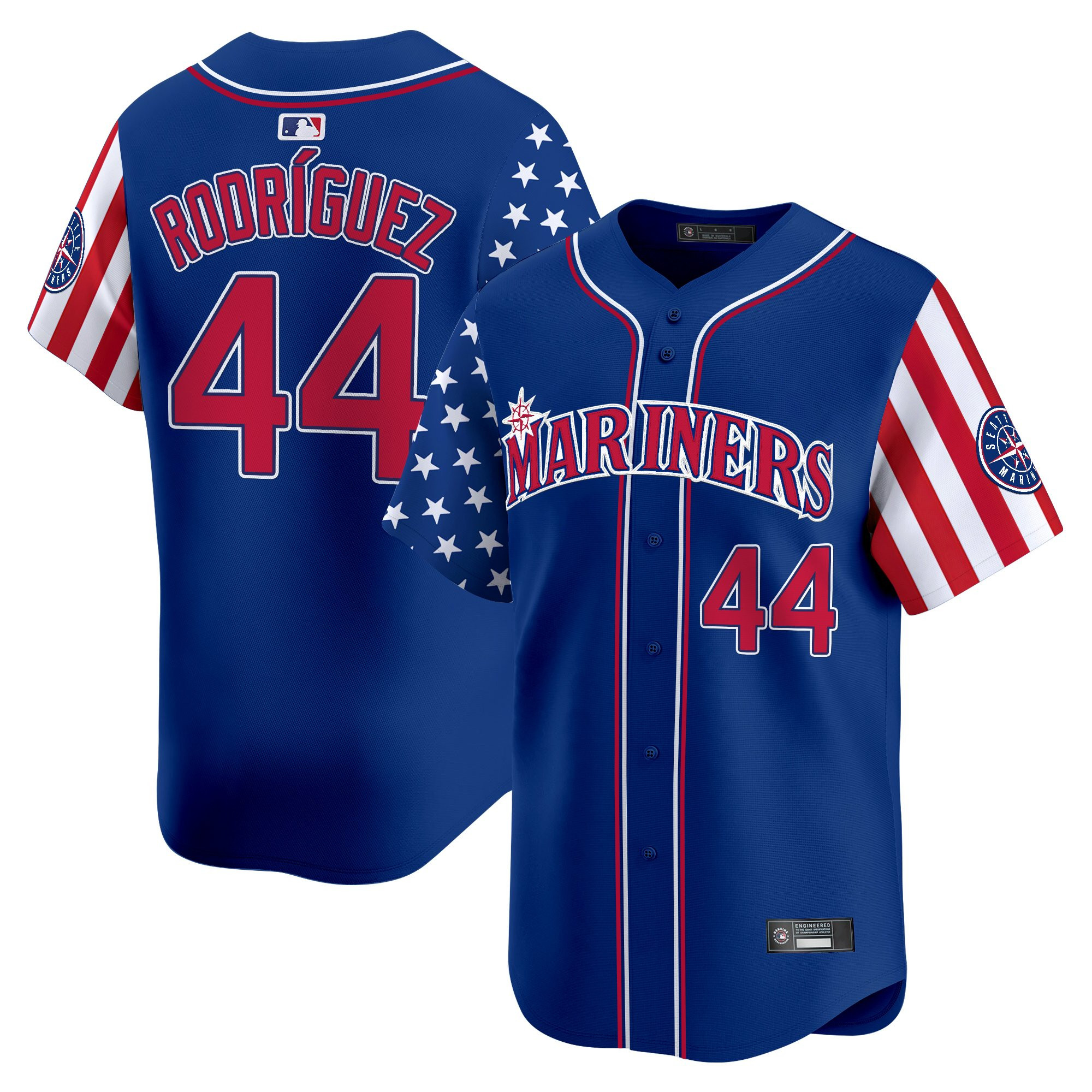 Julio RodrÃƒÆ’Ã‚Â­guez Men's Seattle Mariners 2025 Independence Day Vapor Premier Limited Royal Jersey - All Stitched