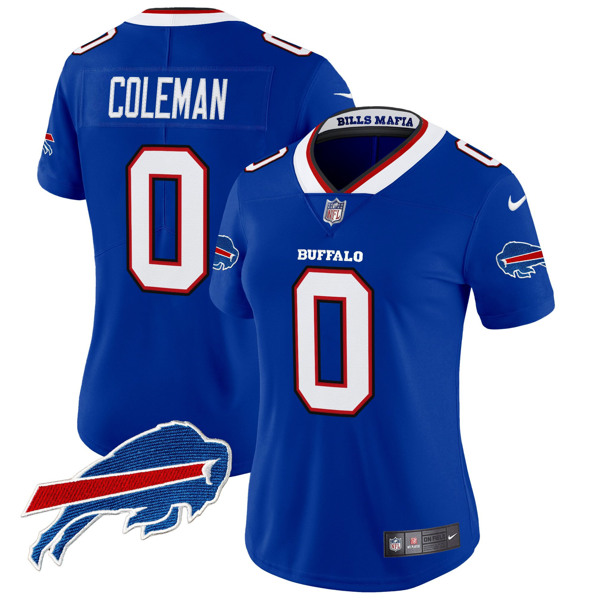 Keon Coleman Women's Buffalo Bills 2025 Rivalries Vapor Limited Royal Jersey - All Stitched