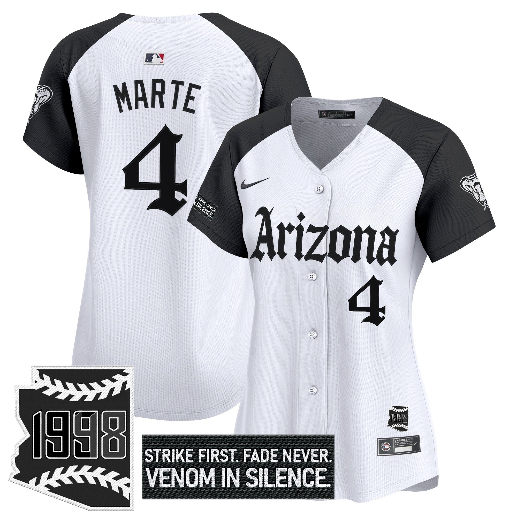Ketel Marte Women's Arizona Diamondbacks Gothic Desert Fang Edition Vapor Premier Limited Alternate Jersey - All Stitched