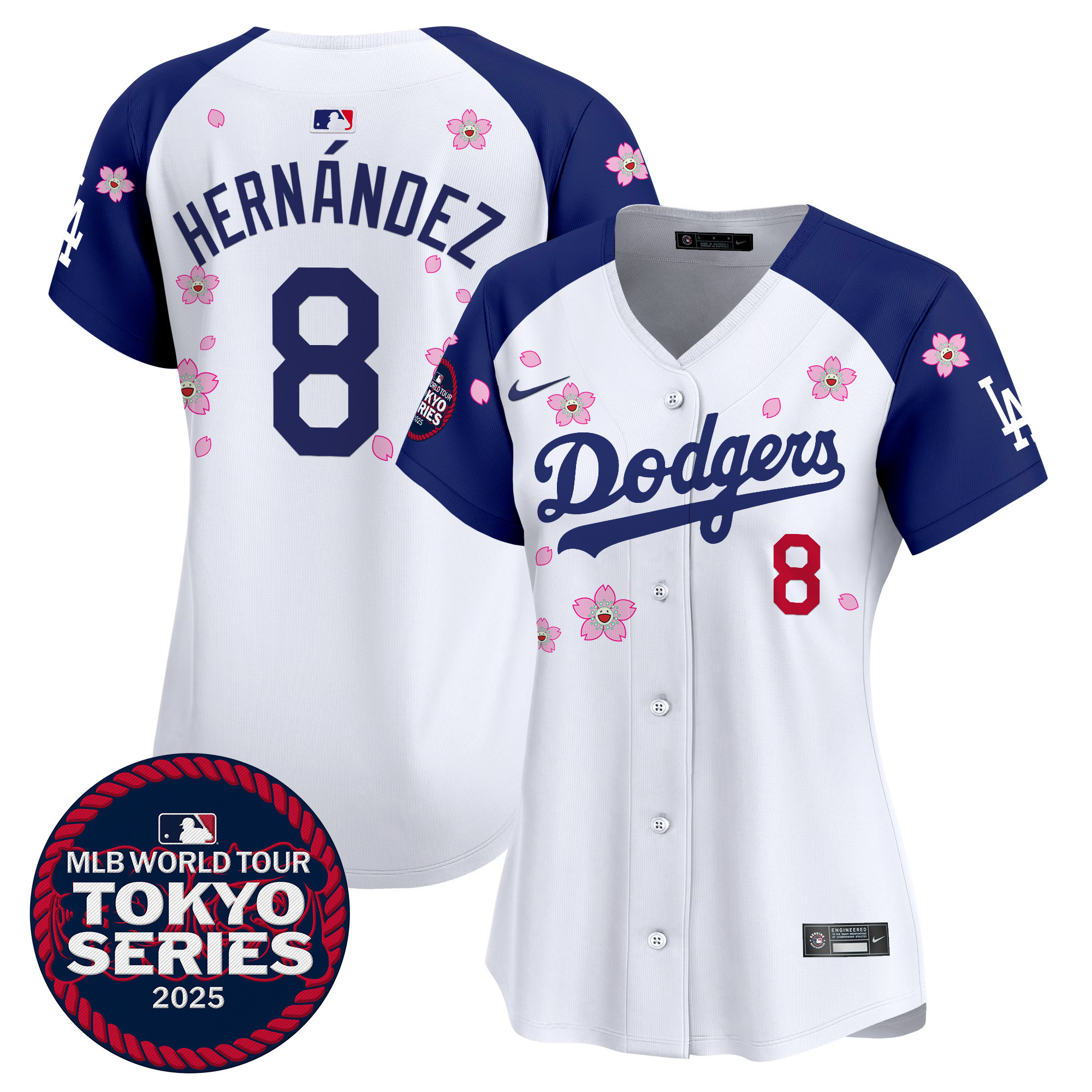 Kike Hernandez Women's Los Angeles Dodgers Tokyo Series 2025 Vapor Premier Limited Alternate Jersey - Stitched