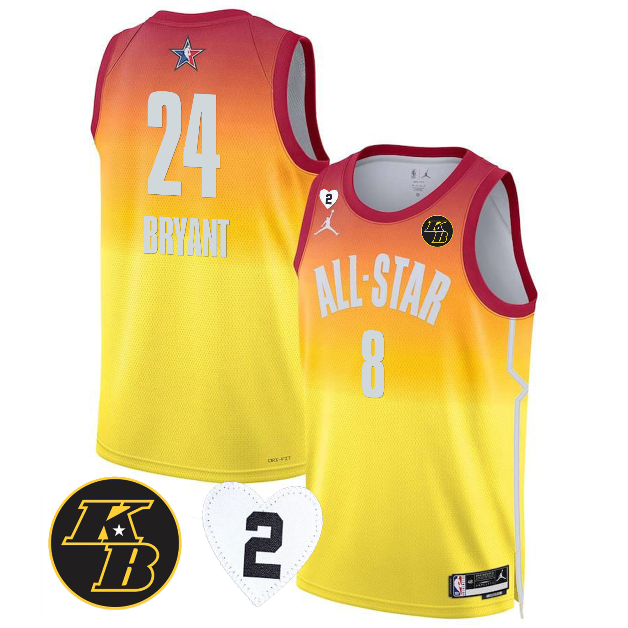 Kobe Bryant Men's Los Angeles Lakers 2023 All-Star Jersey Collection - All Stitched