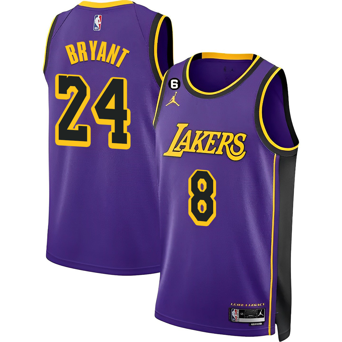 Kobe Bryant Men's Los Angeles Lakers 2023 Purple Jersey Collection - All Stitched