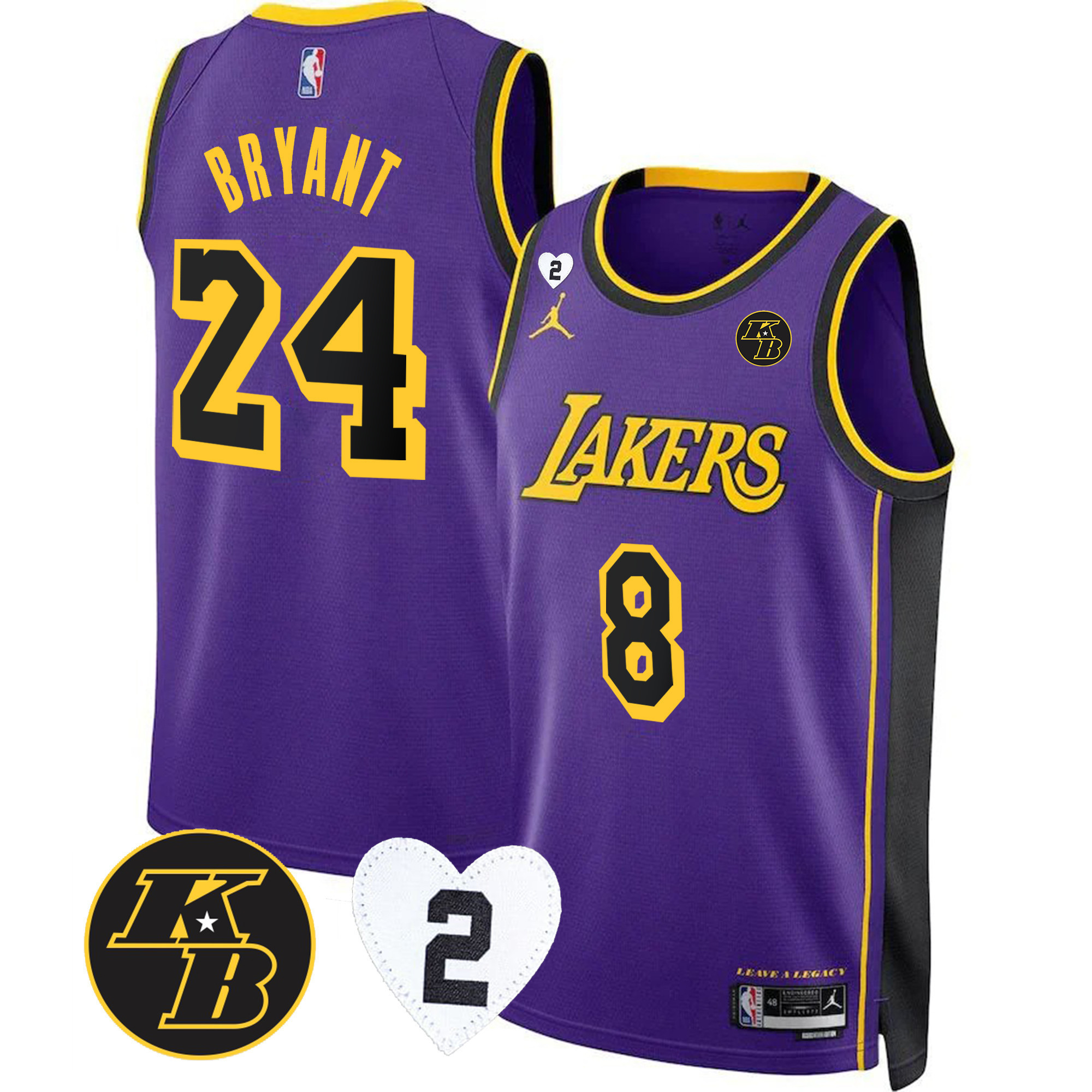 Kobe Bryant Men's Los Angeles Lakers 2023 Statement Jersey Collection - All Stitched