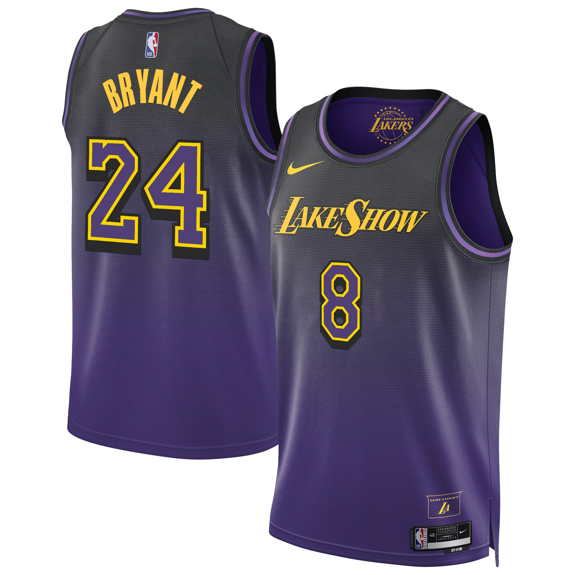 Kobe Bryant Men's Los Angeles Lakers Swingman 2024/25 City Jersey - All Stitched