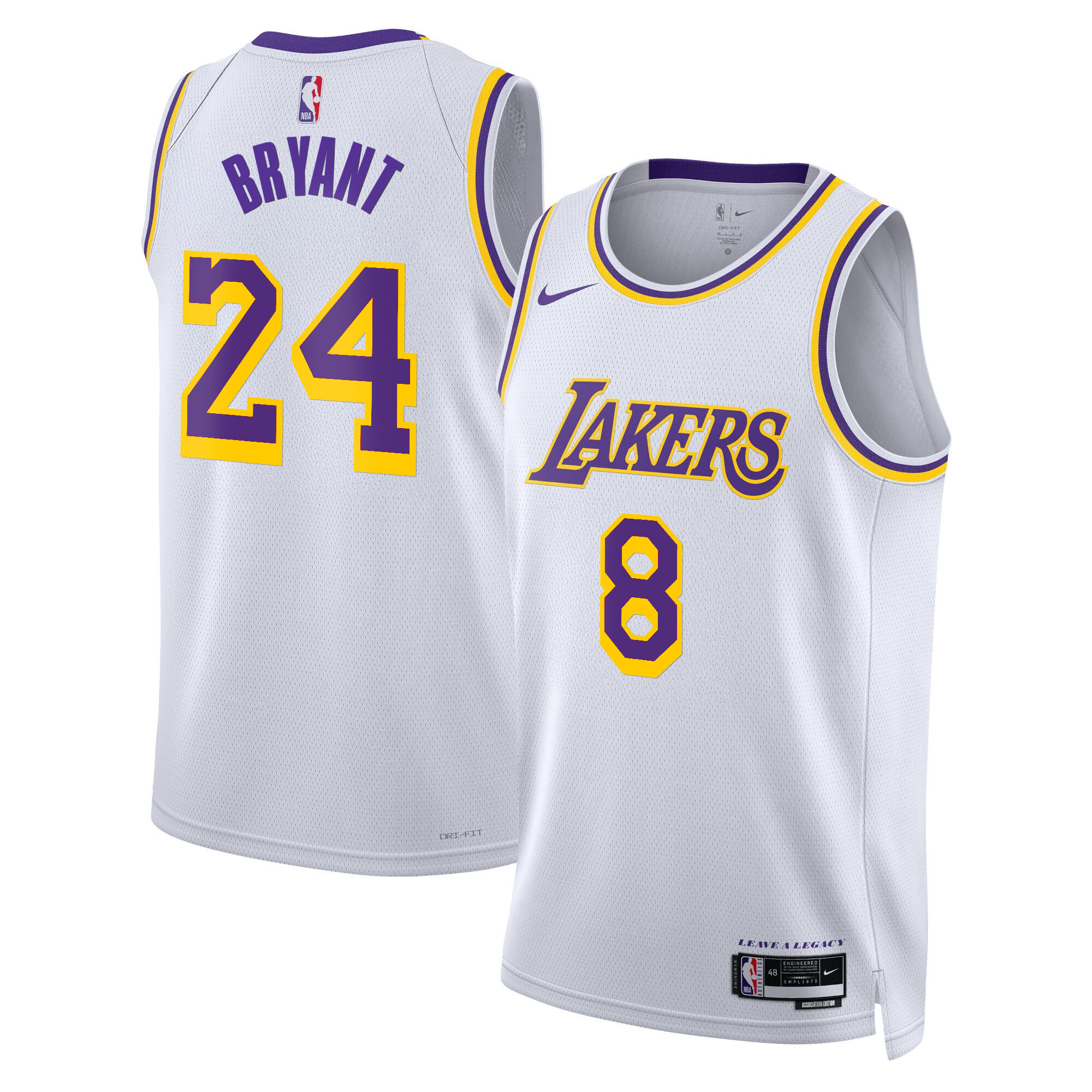 Kobe Bryant Men's Los Angeles Lakers Swingman Association Jersey - All Stitched