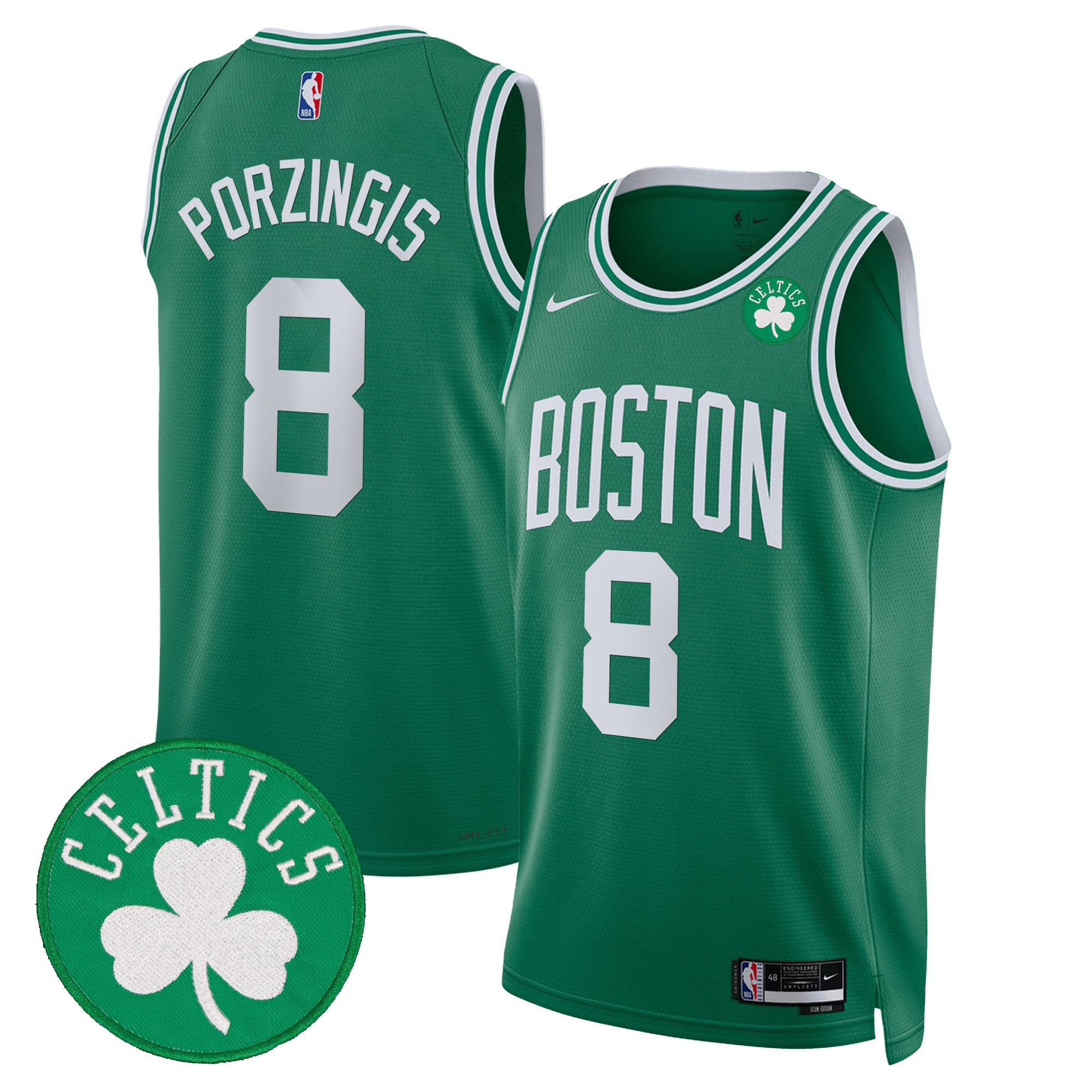 Kristaps Porzingis Men's Boston Celtics Swingman Icon Jersey - All Stitched