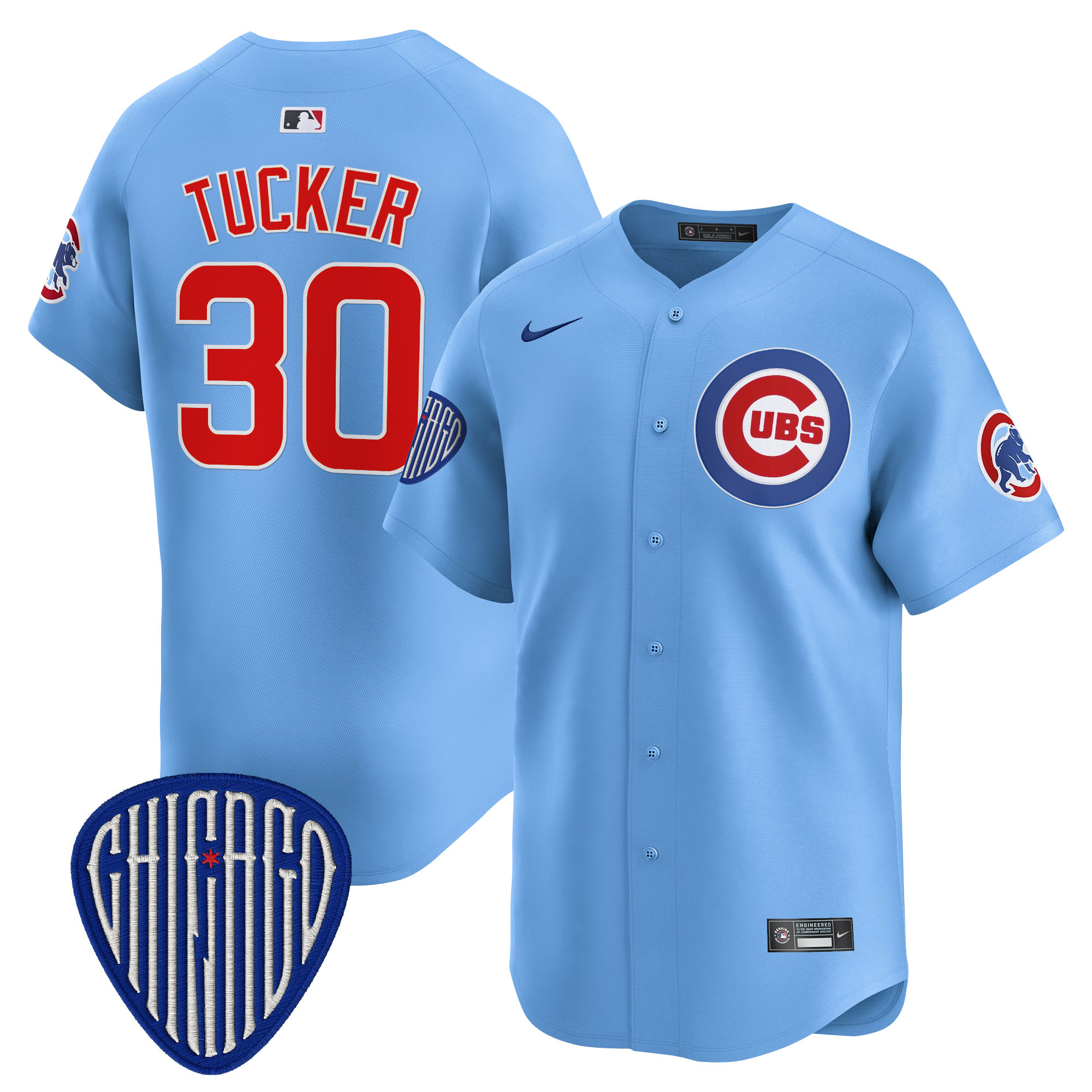 Kyle Tucker Men's Chicago Cubs 2025 Vapor Premier Limited Blue Jersey - All Stitched