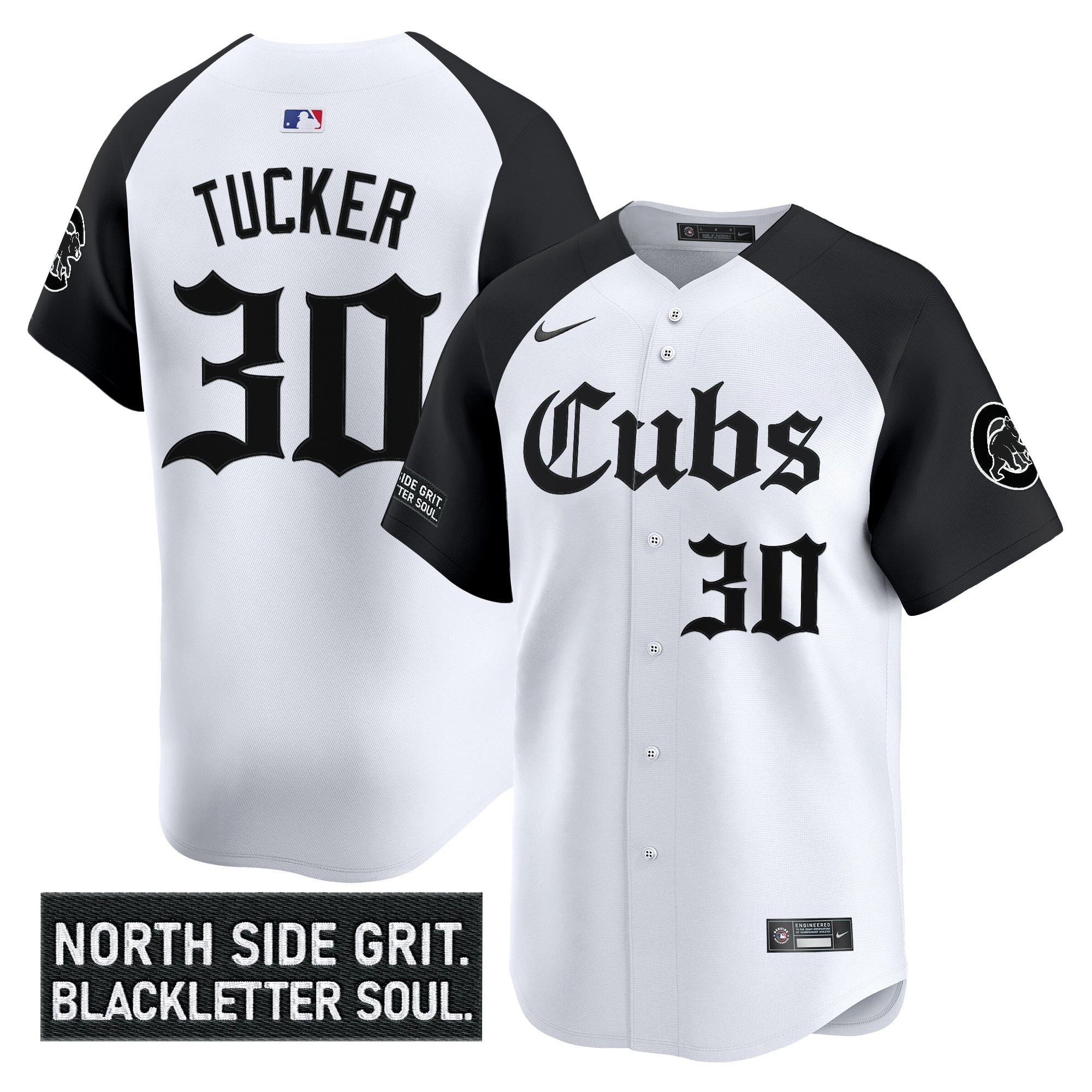Kyle Tucker Men's Chicago Cubs Gothic North Side Edition Vapor Premier Limited Alternate Jersey - All Stitched