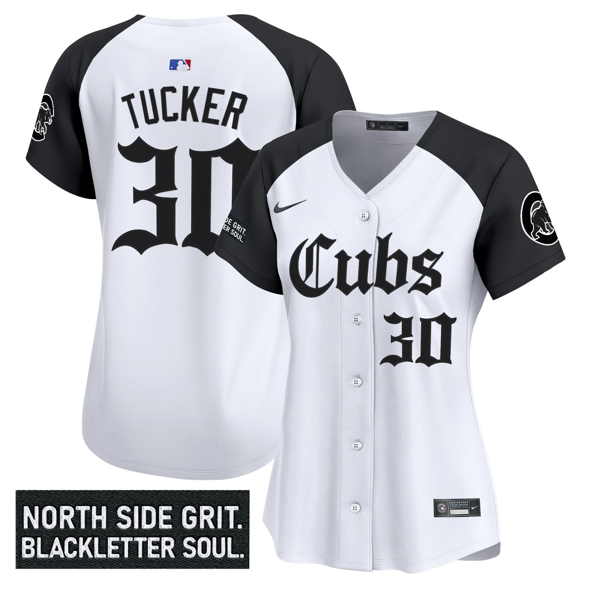 Kyle Tucker Women's Chicago Cubs 'Gothic North Side Edition Vapor Premier Limited Alternate Jersey - All Stitched
