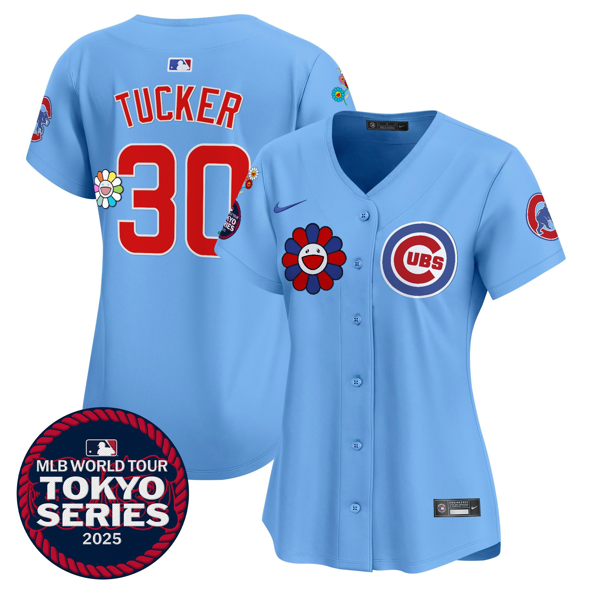 Kyle Tucker Women's Chicago Cubs Tokyo Series 2025 Vapor Premier Limited Blue Jersey - Stitched