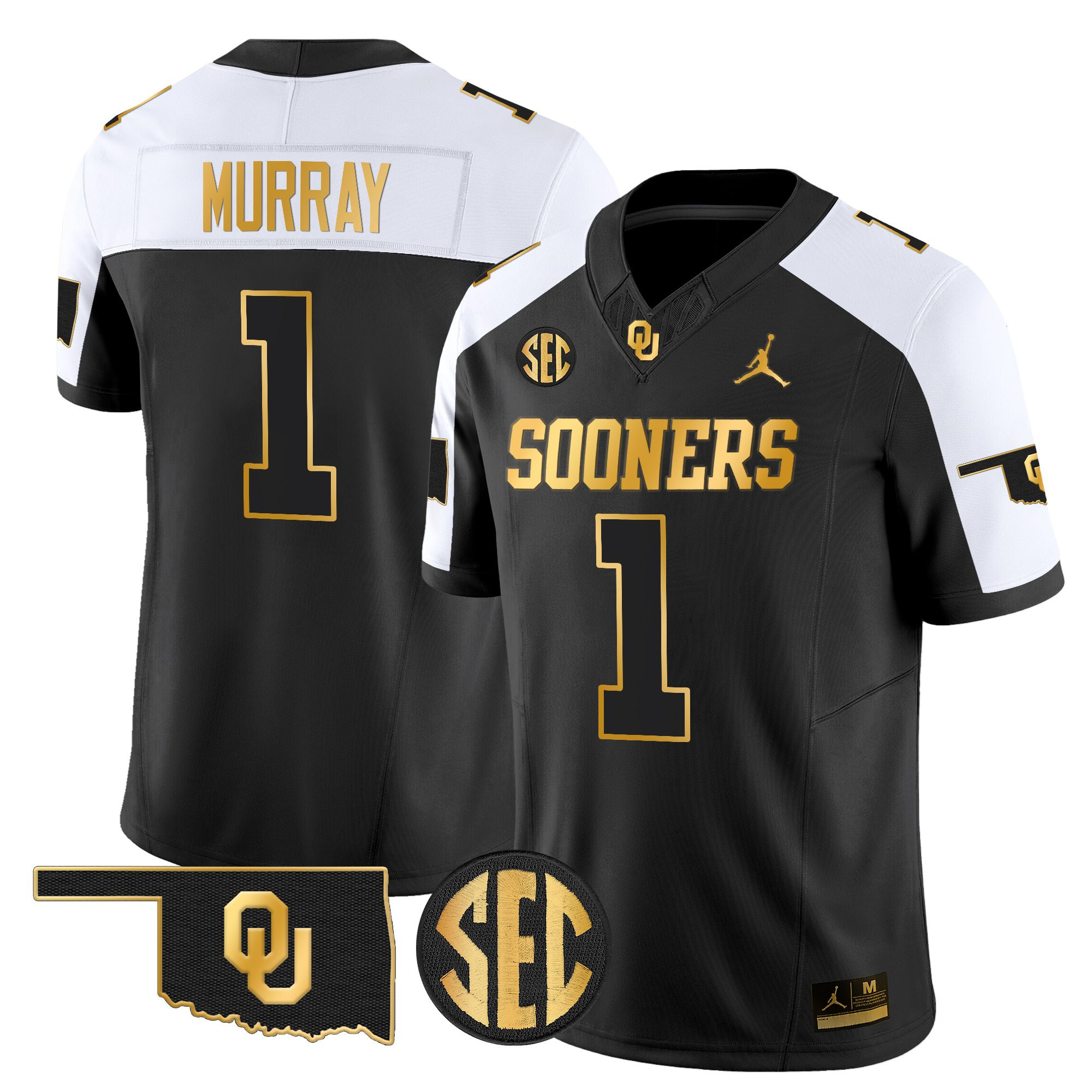 Kyler Murray Men's Oklahoma Sooners 2025 Gold Vapor Limited Alternate Jersey - All Stitched