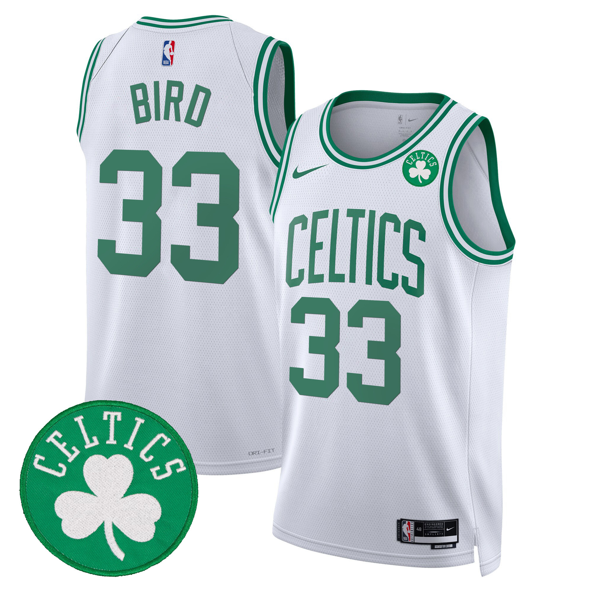 Larry Bird Men's Boston Celtics Swingman Association Jersey - All Stitched