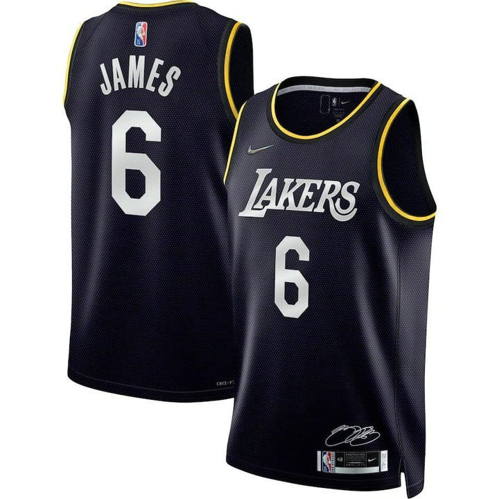 LeBron James Men's Los Angeles Lakers 2023 Black MVP Jersey Collection - All Stitched