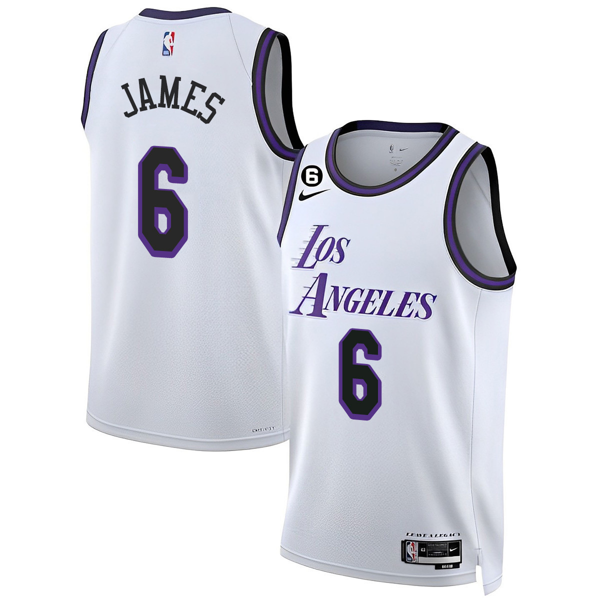 LeBron James Men's Los Angeles Lakers 2023 City Jersey Collection - All Stitched