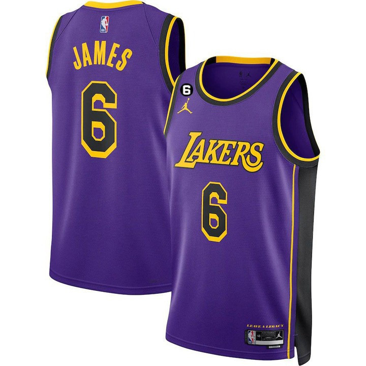 LeBron James Men's Los Angeles Lakers 2023 Statement Jersey Collection - All Stitched