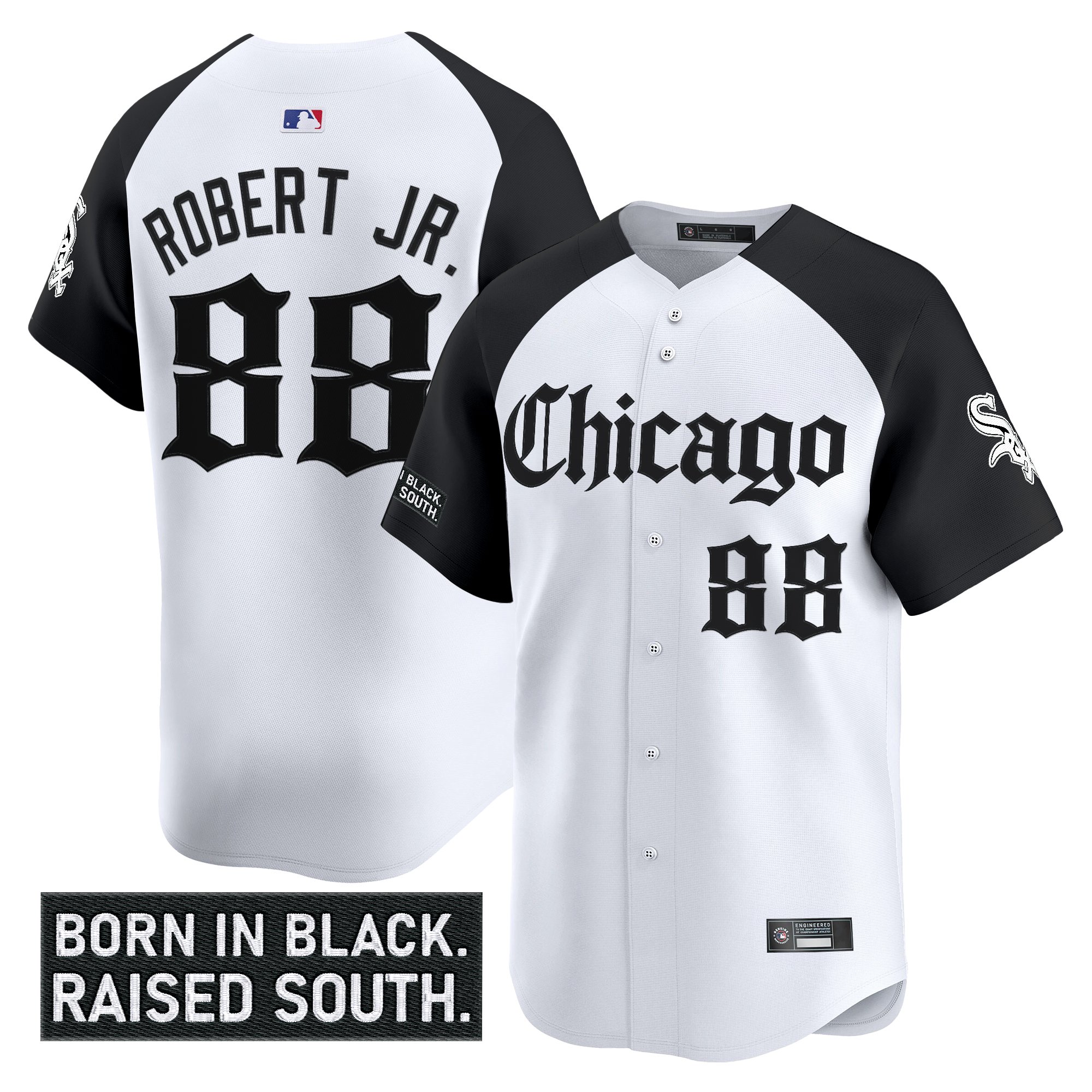Luis Robert Jr. Men's Chicago White Sox 'Gothic South Side Edition Vapor Premier Limited Alternate Jersey - All Stitched