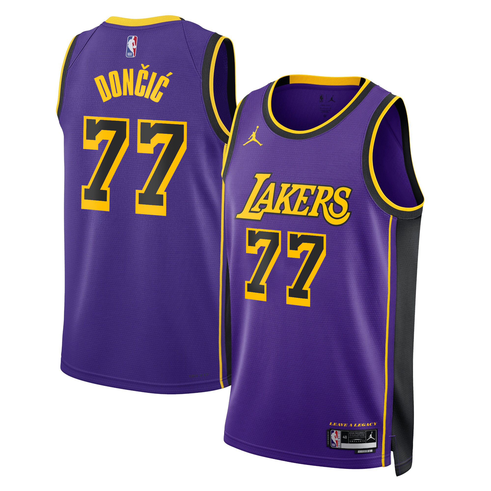 Luka Doncic Men's Los Angeles Lakers Swingman Statement Jersey - All Stitched