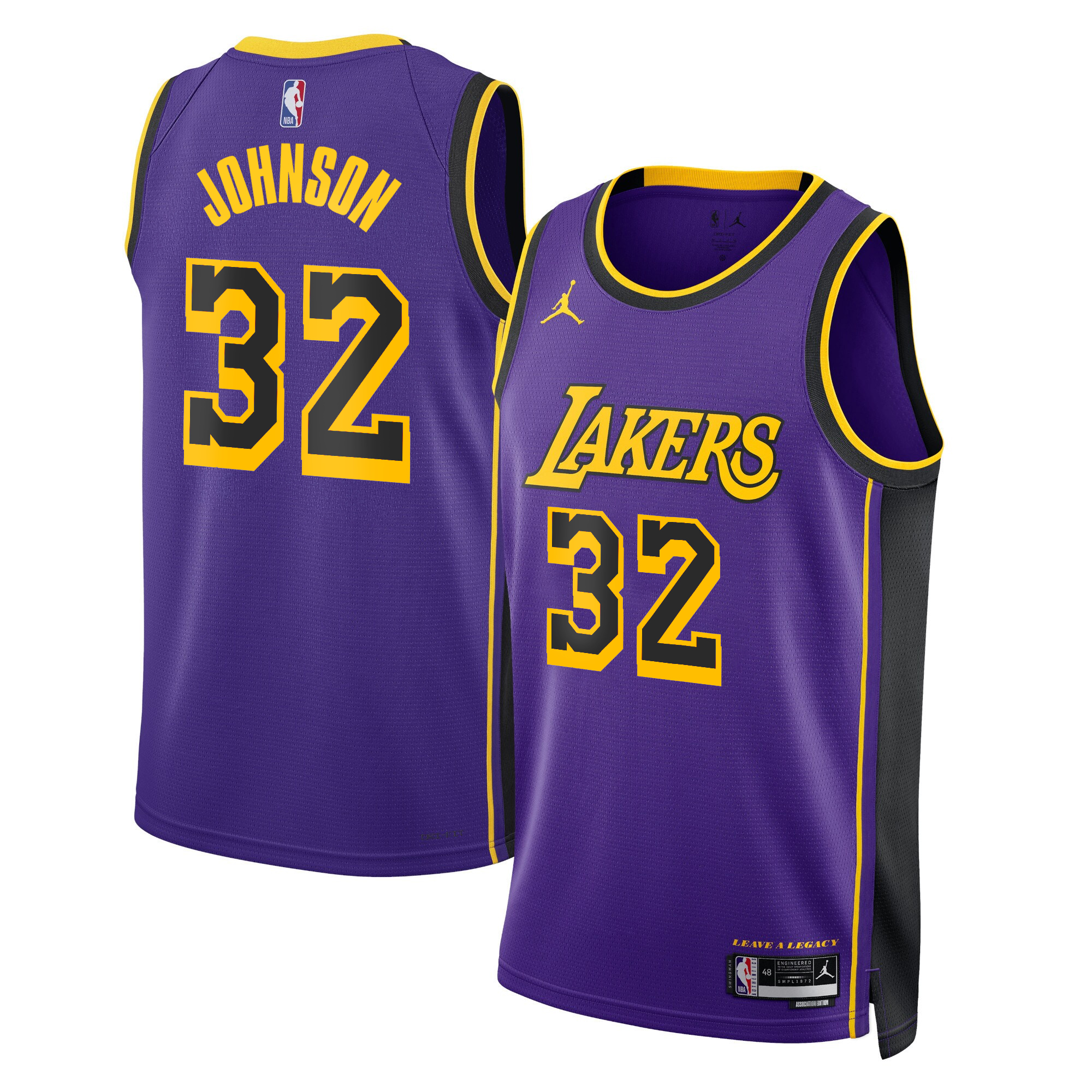 Magic Johnson Men's Los Angeles Lakers Swingman Statement Jersey - All Stitched
