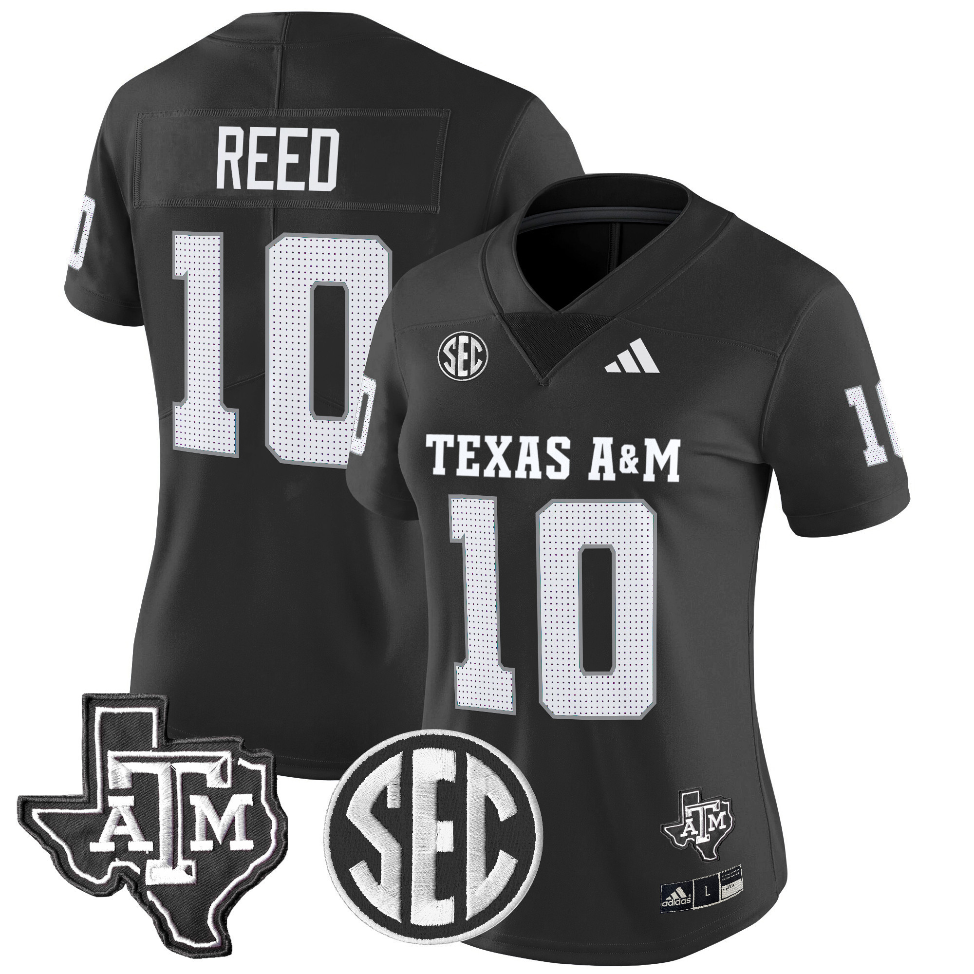 Marcel Reed Women's Texas A&M Aggies 2025 Vapor Limited Black Jersey - All Stitched