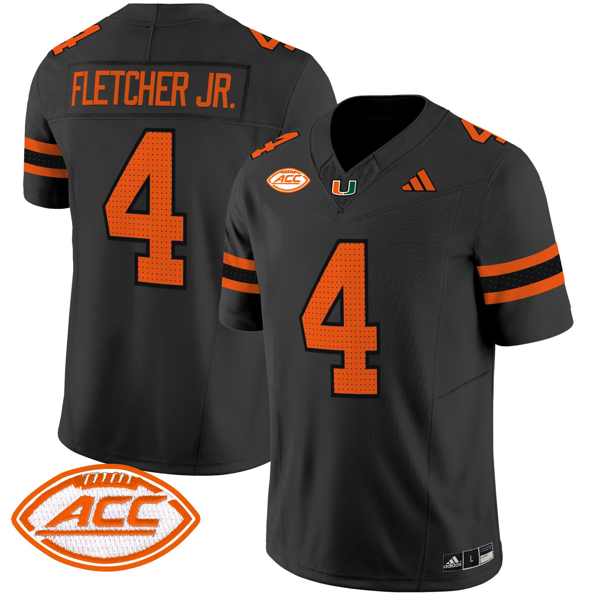 Mark Fletcher Jr. Men's Miami Hurricanes 2025 Vapor Limited Black Jersey - All Stitched