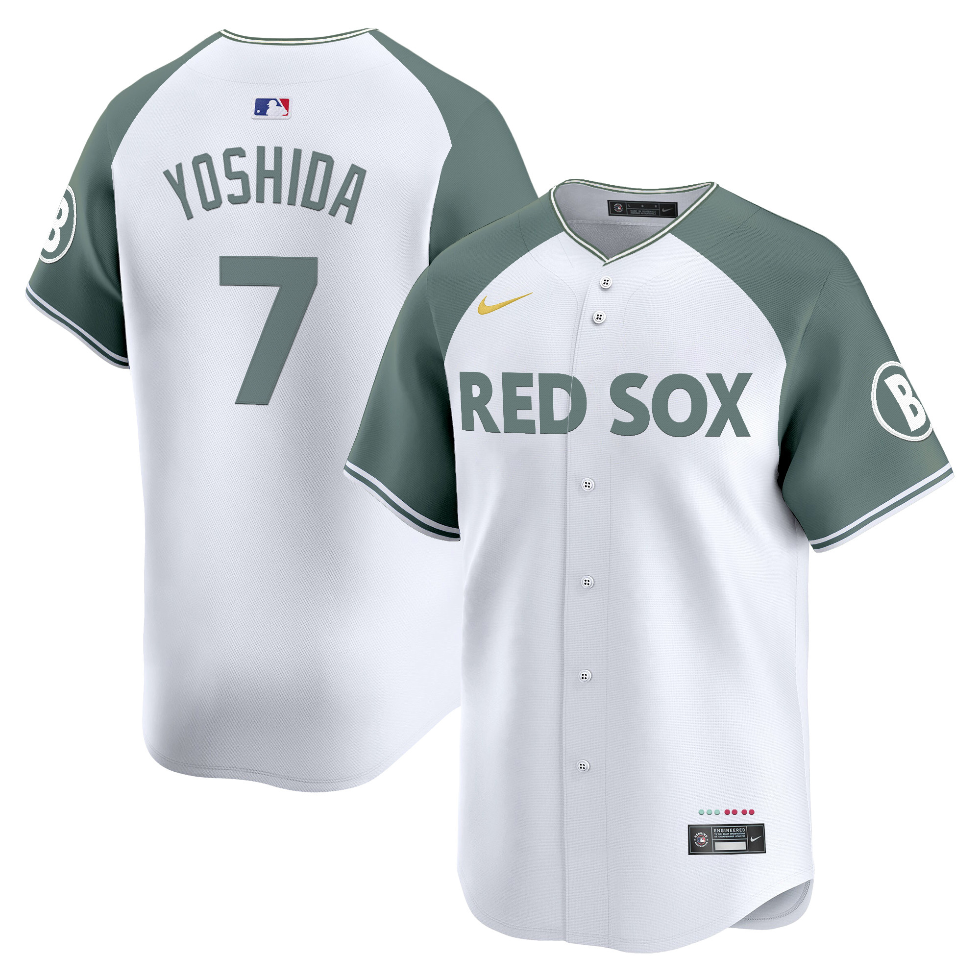 Masataka Yoshida Men's Boston Red Sox 2025 City Connect Vapor Premier Limited Alternate Jersey - All Stitched
