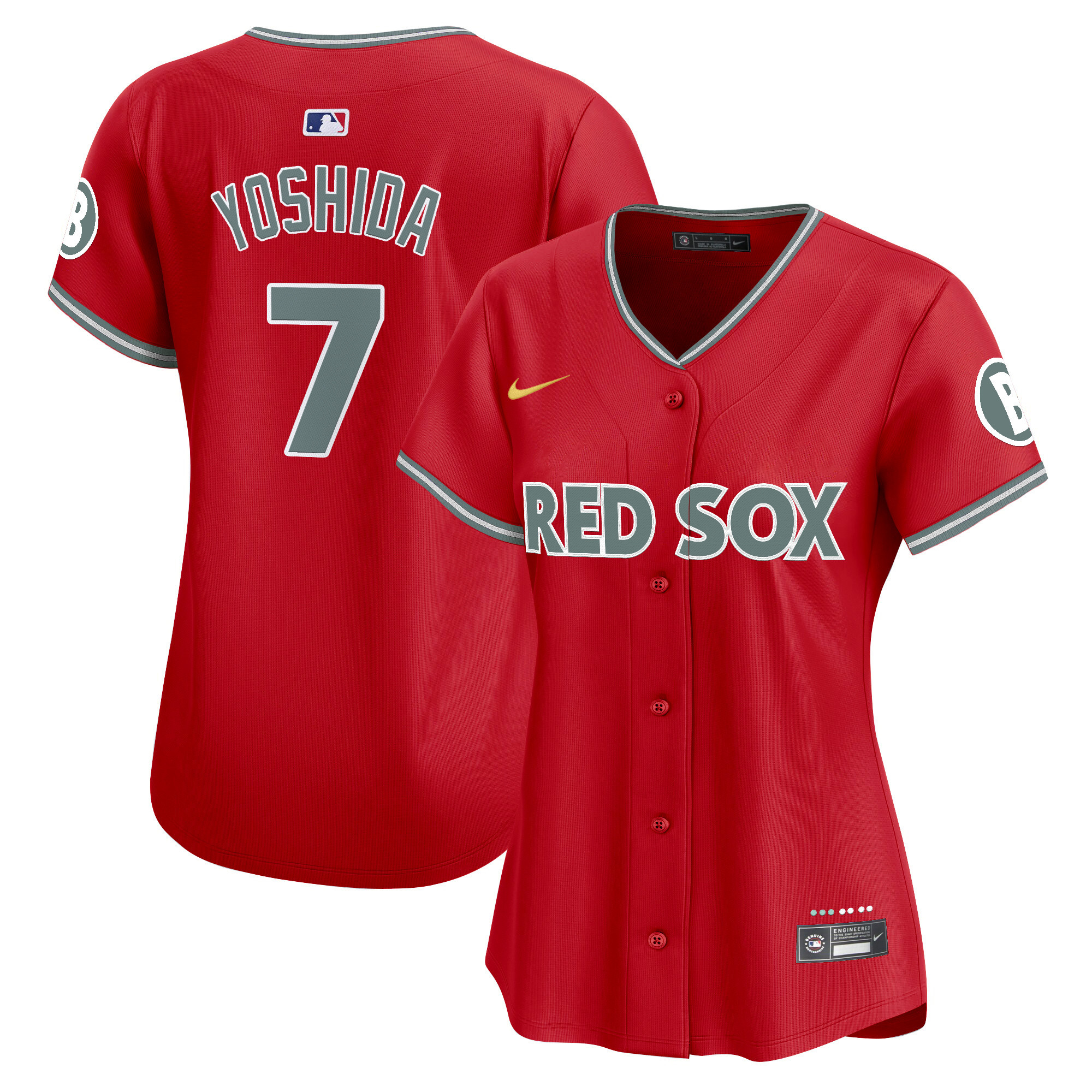 Masataka Yoshida Women's Boston Red Sox 2025 City Connect Vapor Premier Limited Red Jersey - All Stitched