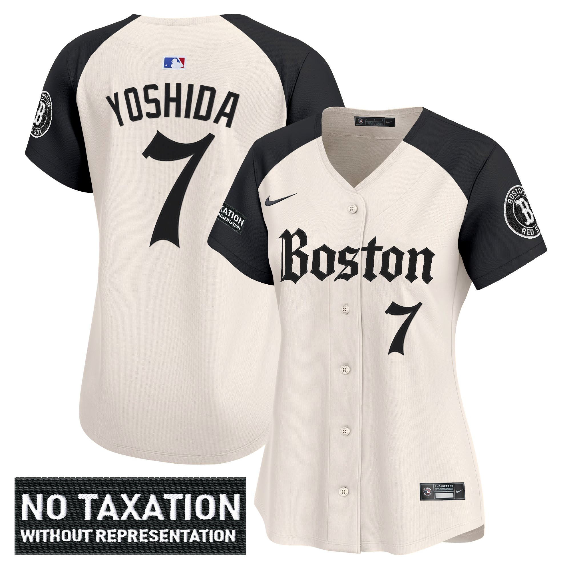 Masataka Yoshida Women's Boston Red Sox Retro Newspaper Edition Vapor Premier Limited Alternate Jersey - All Stitched