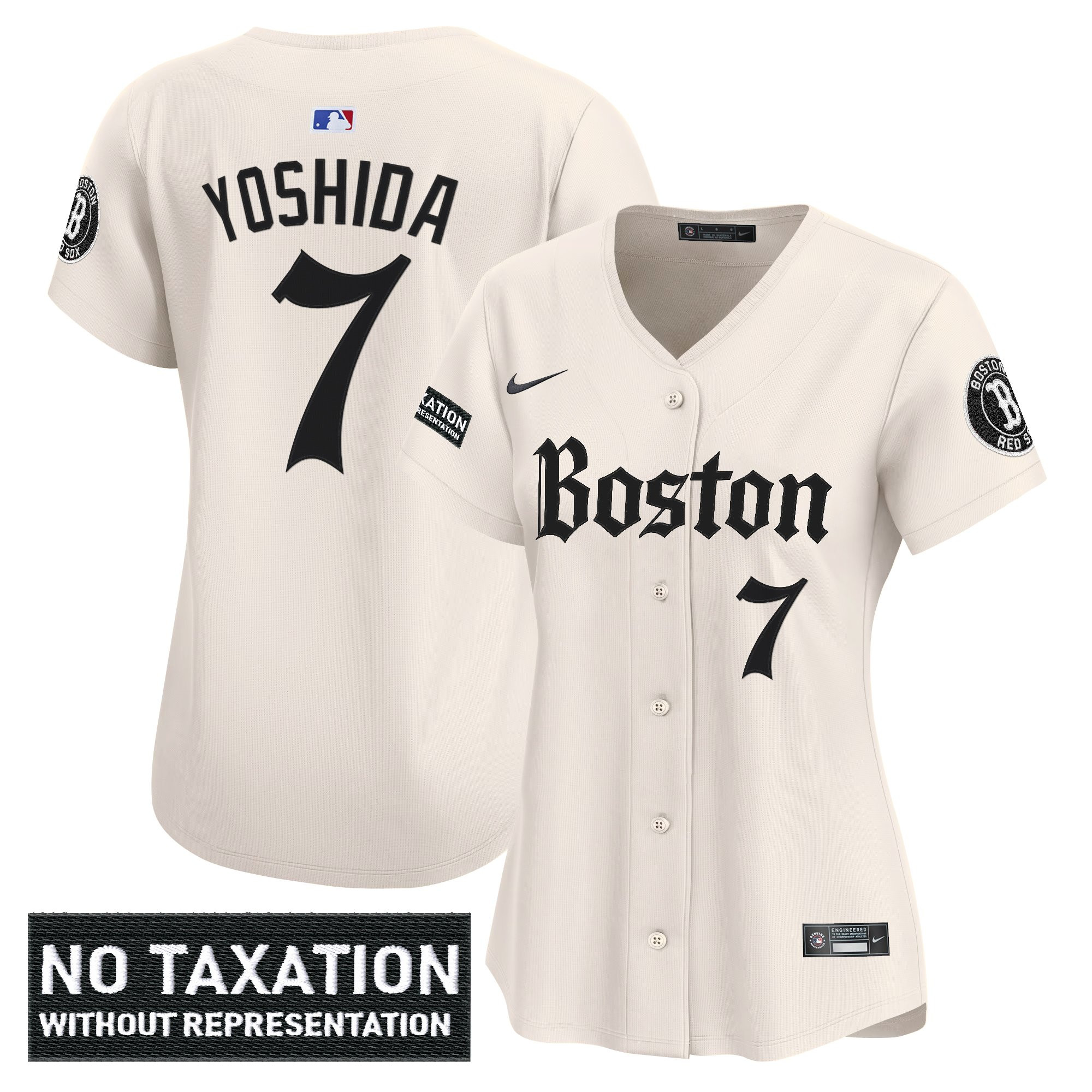 Masataka Yoshida Women's Boston Red Sox Retro Newspaper Edition Vapor Premier Limited Retro Newspaper Jersey - All Stitched