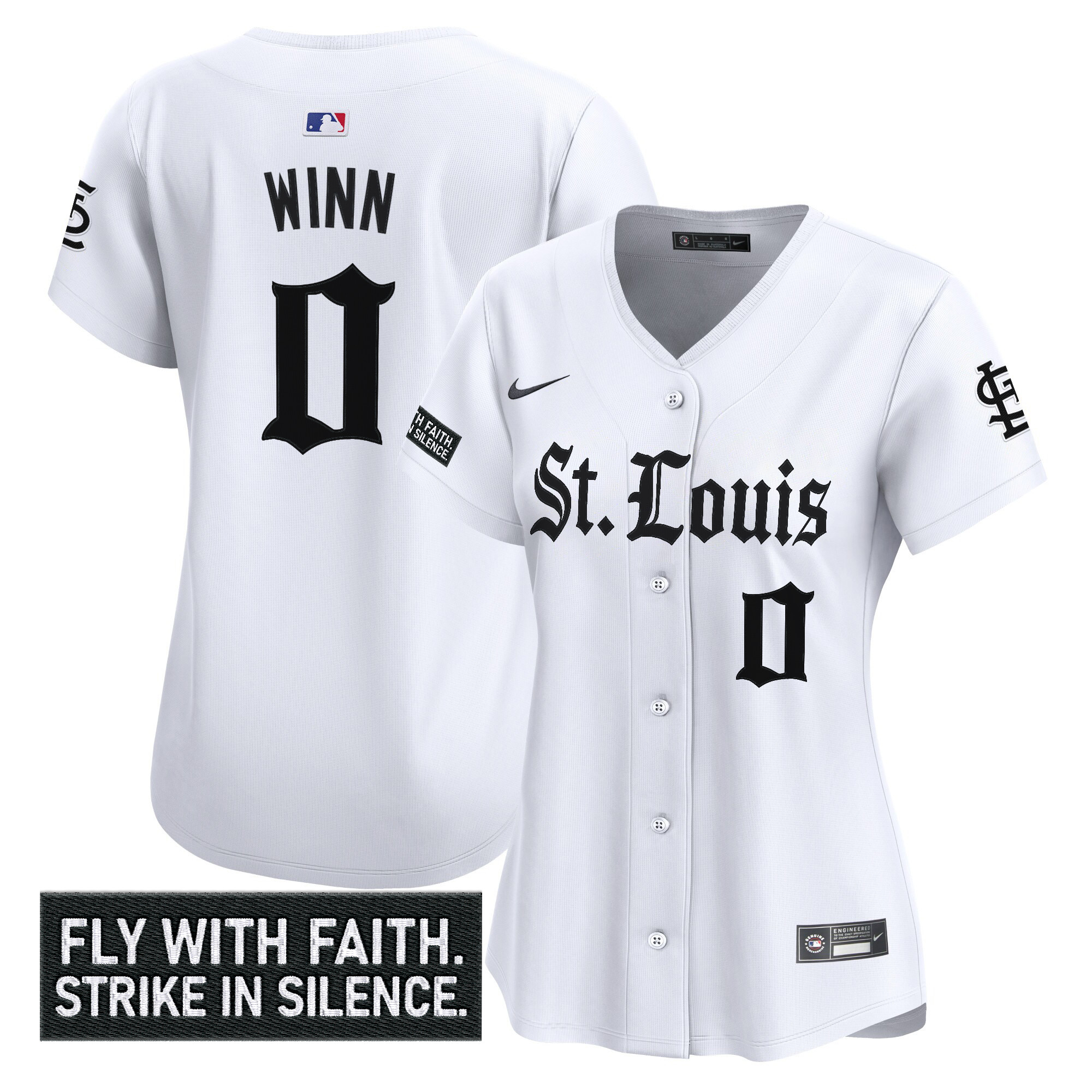 Masyn Winn Women's St. Louis Cardinals Gothic Legacy Edition Vapor Premier Limited White Jersey - All Stitched