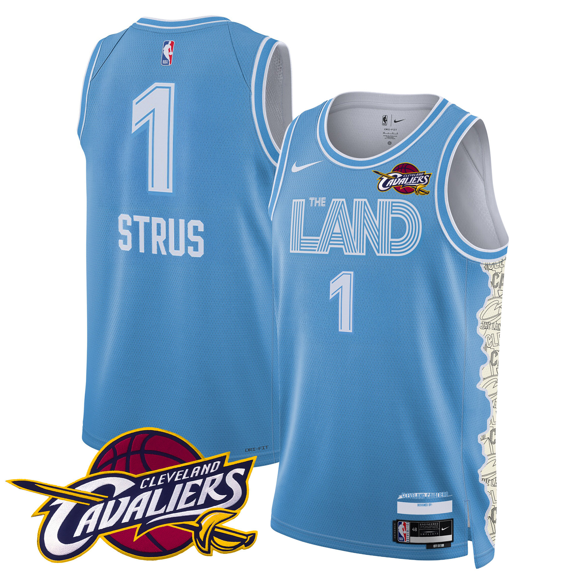 Max Strus Men's Cleveland Cavaliers Swingman 24/25 City Jersey V2 - All Stitched