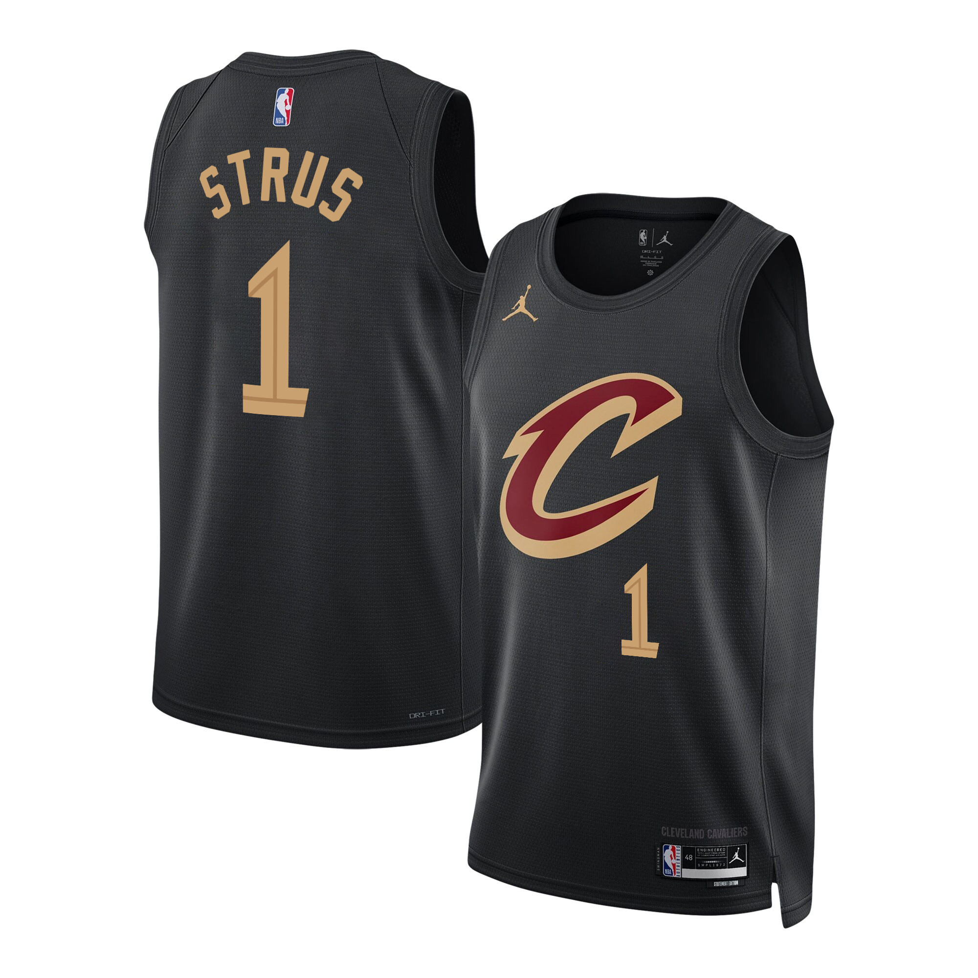 Max Strus Men's Cleveland Cavaliers Swingman Statement Jersey - All Stitched