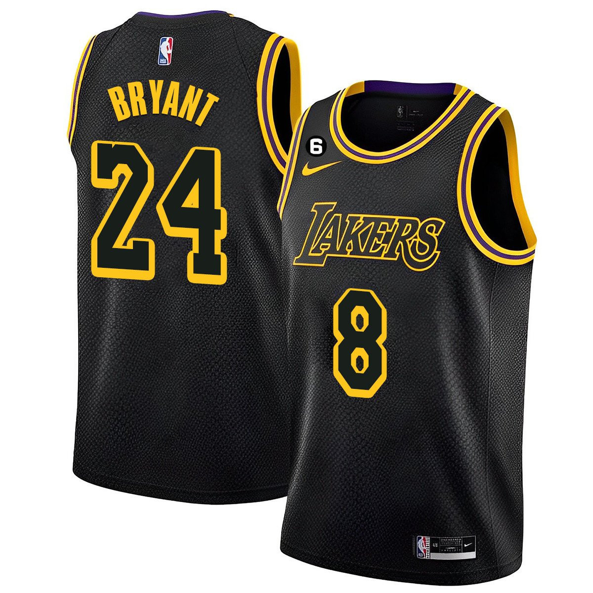 Men's 2023 Kobe Bryant Los Angeles Lakers Collection Black Mamba Jersey - All Stitched