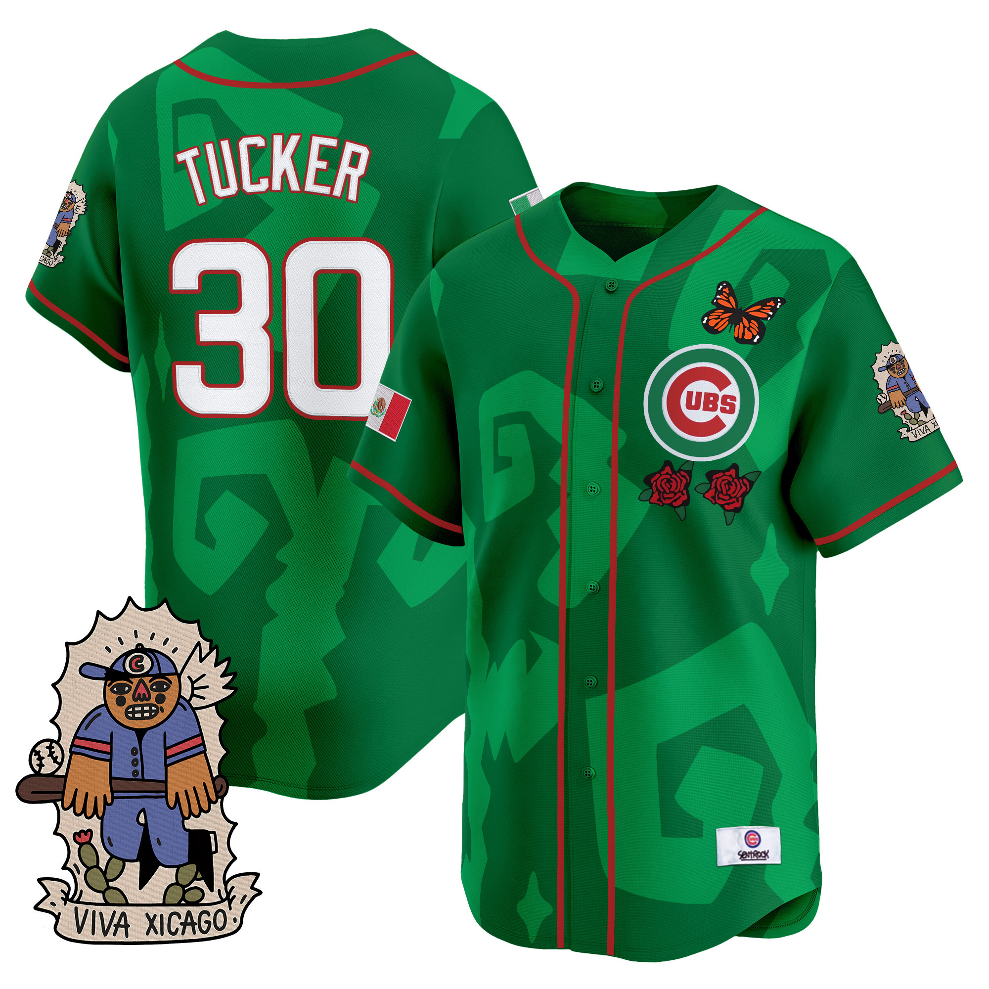 Men's 2025 Chicago Cubs Mexican Heritage Vapor Premier Limited Kyle Tucker Jersey - Stitched