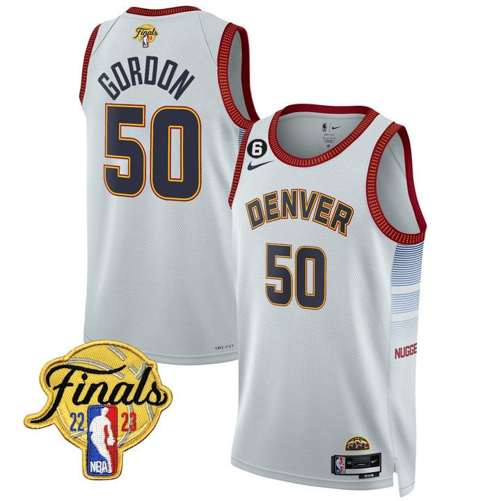Men's Aaron Gordon Denver Nuggets NBA Finals Patch Mile High City Edition Jersey Ãƒâ€šÃ¢â‚¬â€œ All Stitched