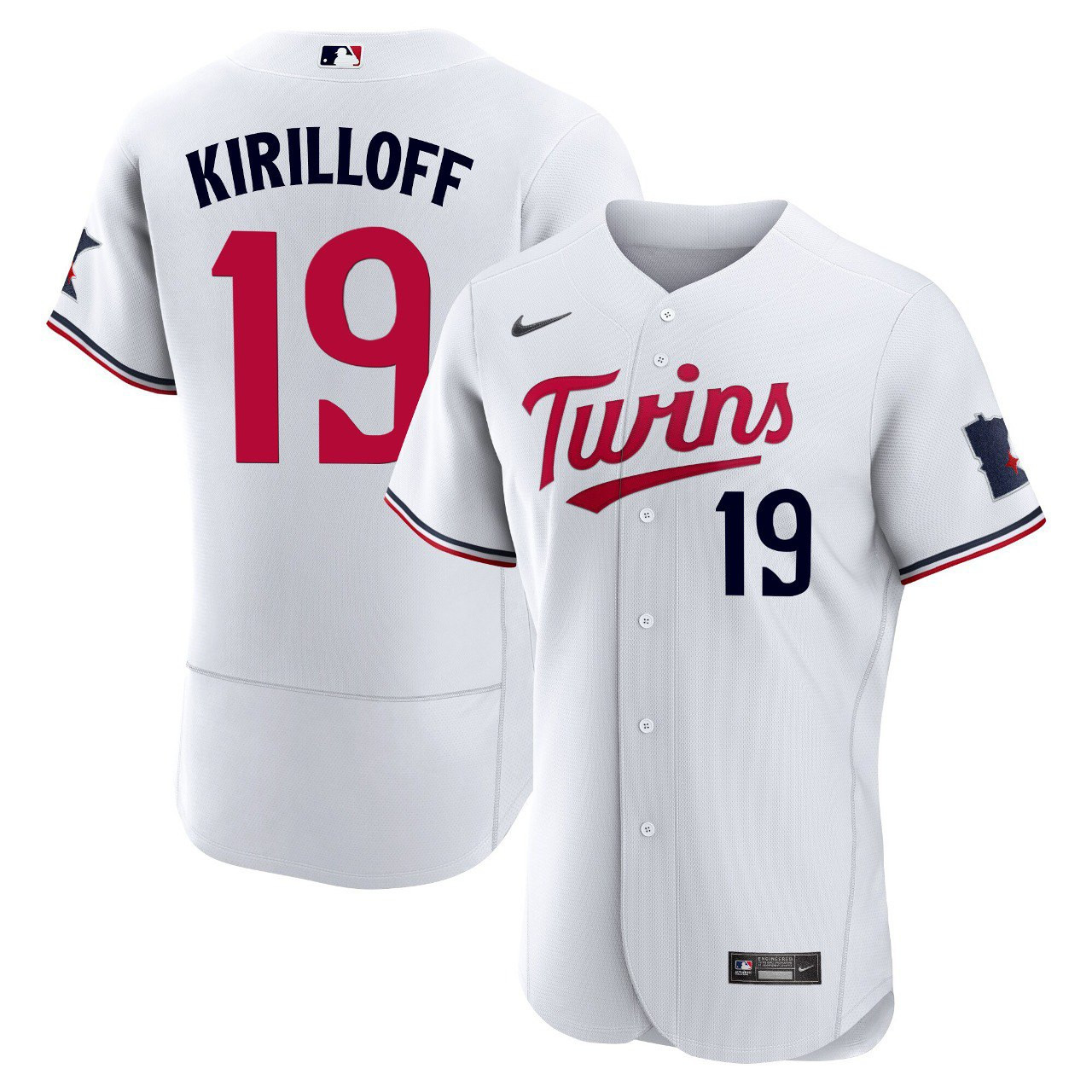 Men's Alex Kirilloff Minnesota Twins Home White White Jersey - All Stitched