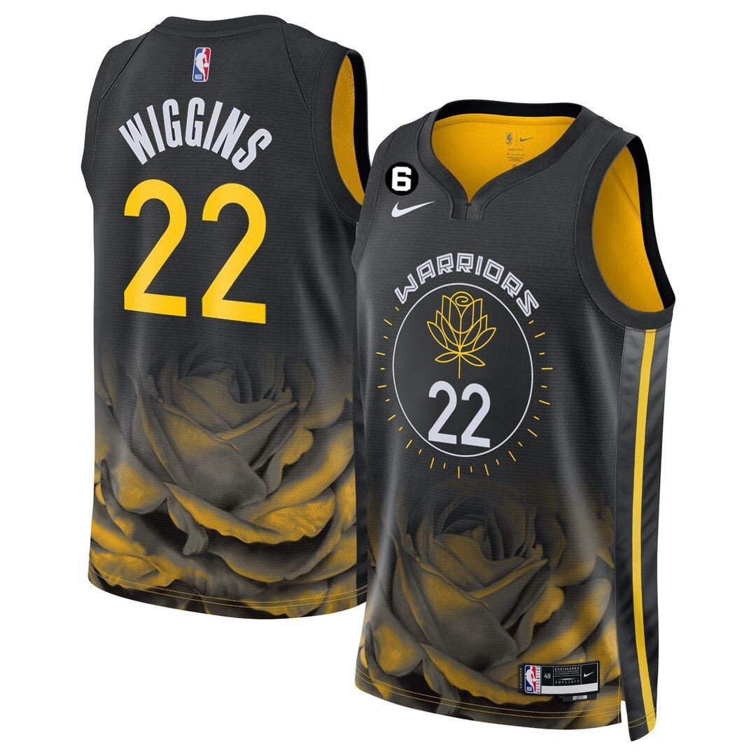 Men's Andrew Wiggins Golden State Warriors 2022/23 Players Jersey - City Edition - All Stitched