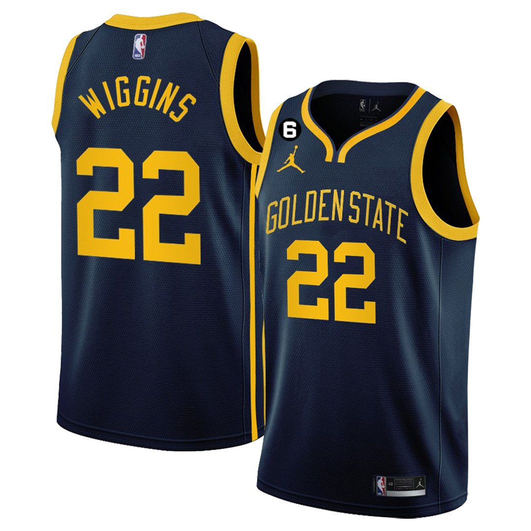 Men's Andrew Wiggins Golden State Warriors 2022/23 Players Jersey - Statement Edition - All Stitched