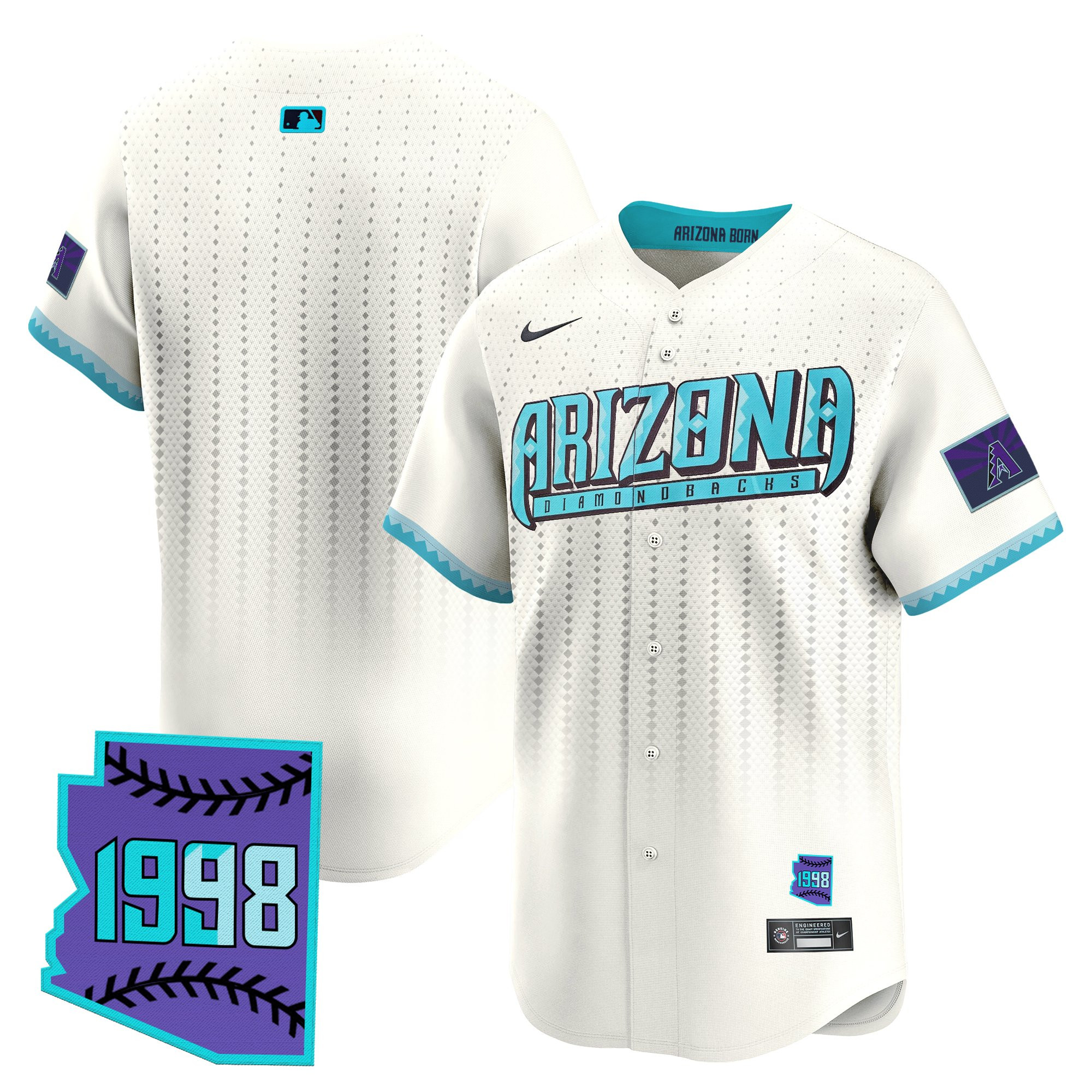 Men's Arizona Diamondbacks 2025 City Connect Vapor Premier Limited Cream Jersey - Stitched