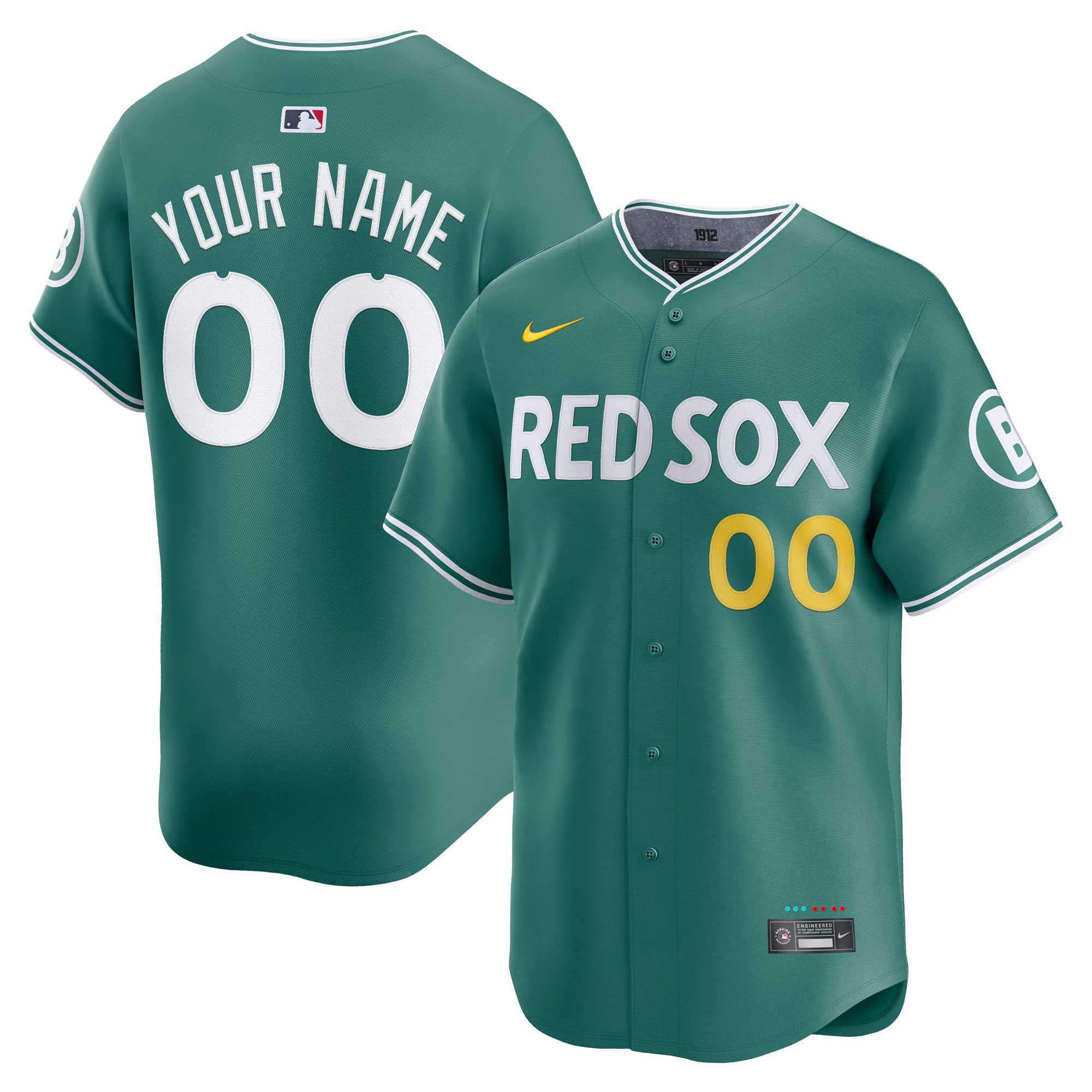 Men's Boston Red Sox 2025 City Connect Vapor Premier Limited Custom Jersey V2 - All Stitched