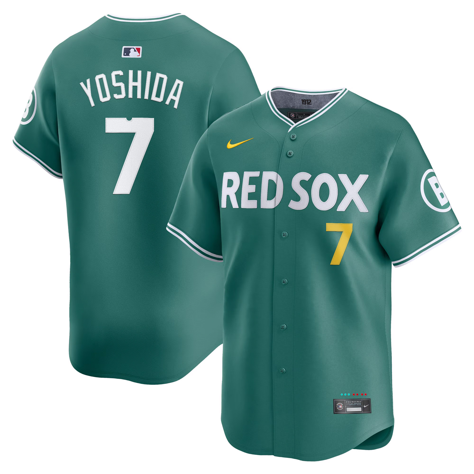 Men's Boston Red Sox 2025 City Connect Vapor Premier Limited Masataka Yoshida Jersey V2 - All Stitched