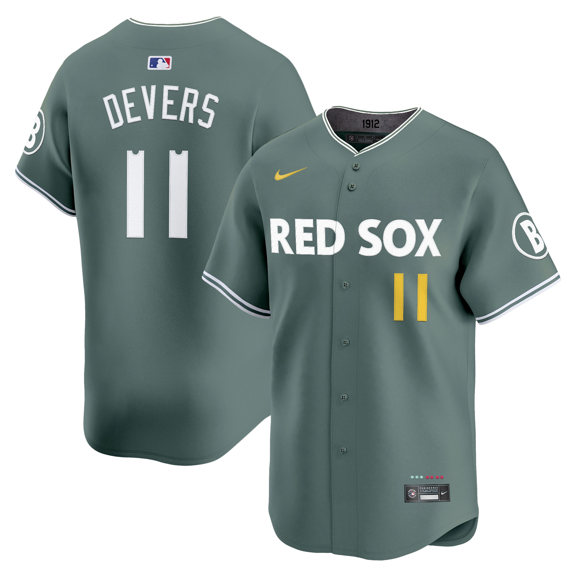 Men's Boston Red Sox 2025 City Connect Vapor Premier Limited Rafael Devers Jersey V2 - All Stitched