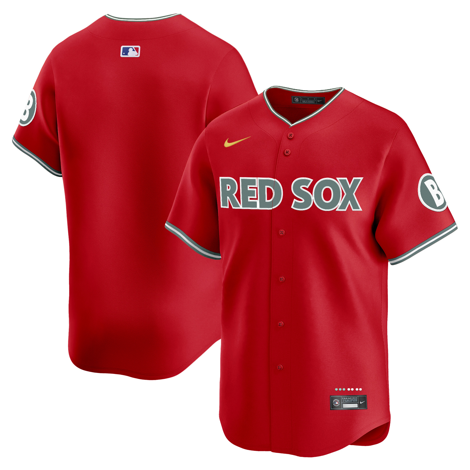 Men's Boston Red Sox 2025 City Connect Vapor Premier Limited Red Jersey - All Stitched