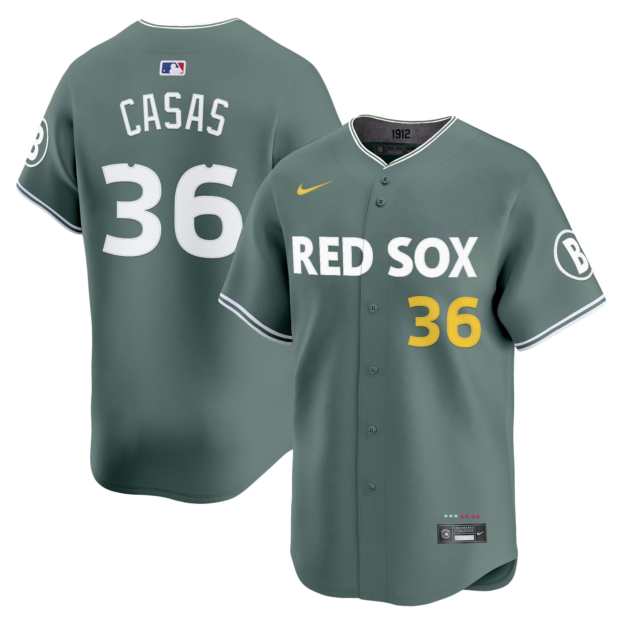 Men's Boston Red Sox 2025 City Connect Vapor Premier Limited Triston Casas Jersey V2 - All Stitched