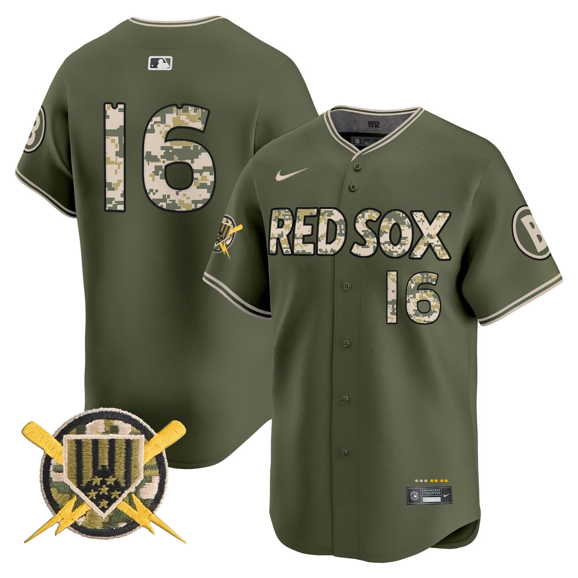 Men's Boston Red Sox Armed Forces Day Vapor Premier Limited Jarren Duran Jersey - All Stitched