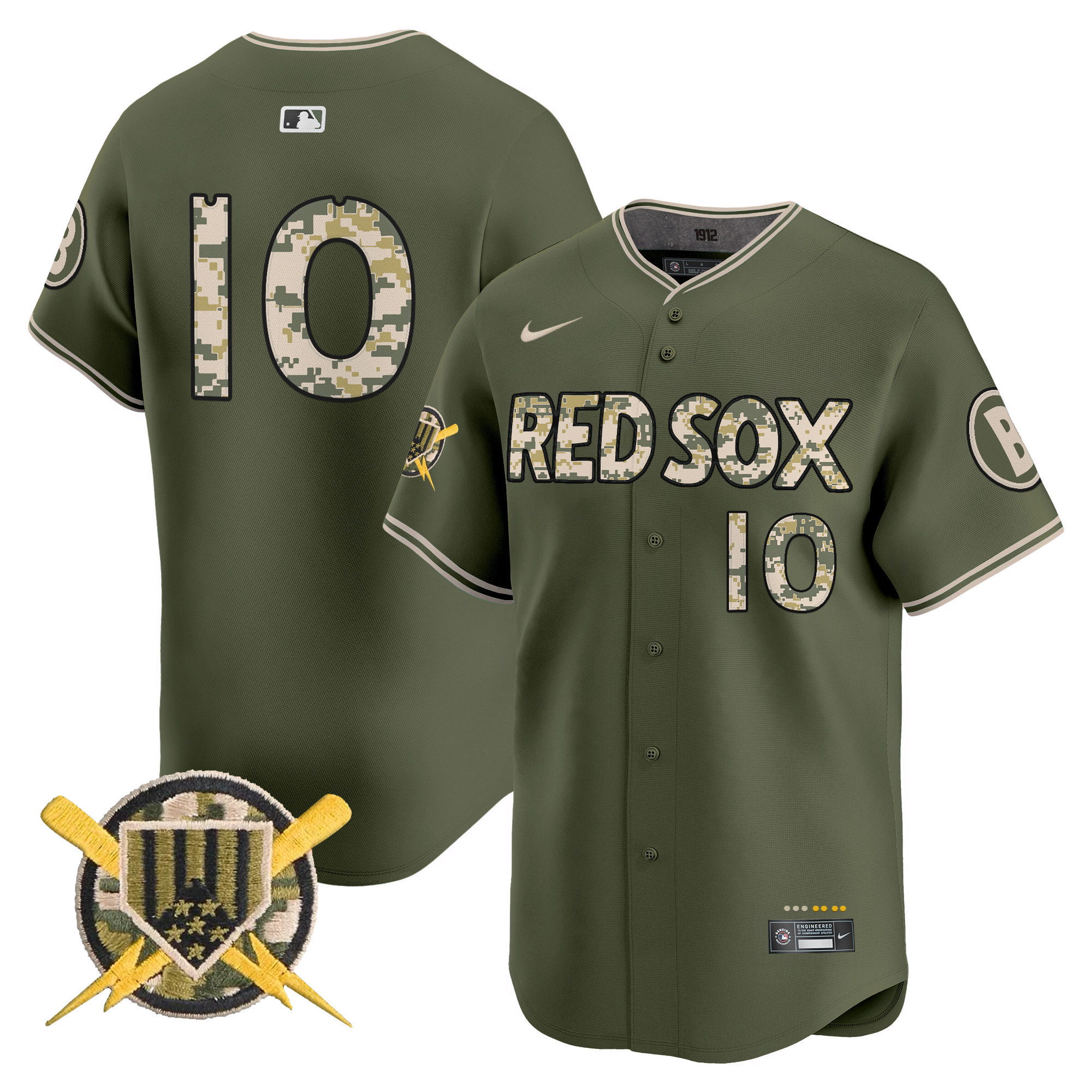 Men's Boston Red Sox Armed Forces Day Vapor Premier Limited Trevor Story Jersey - All Stitched