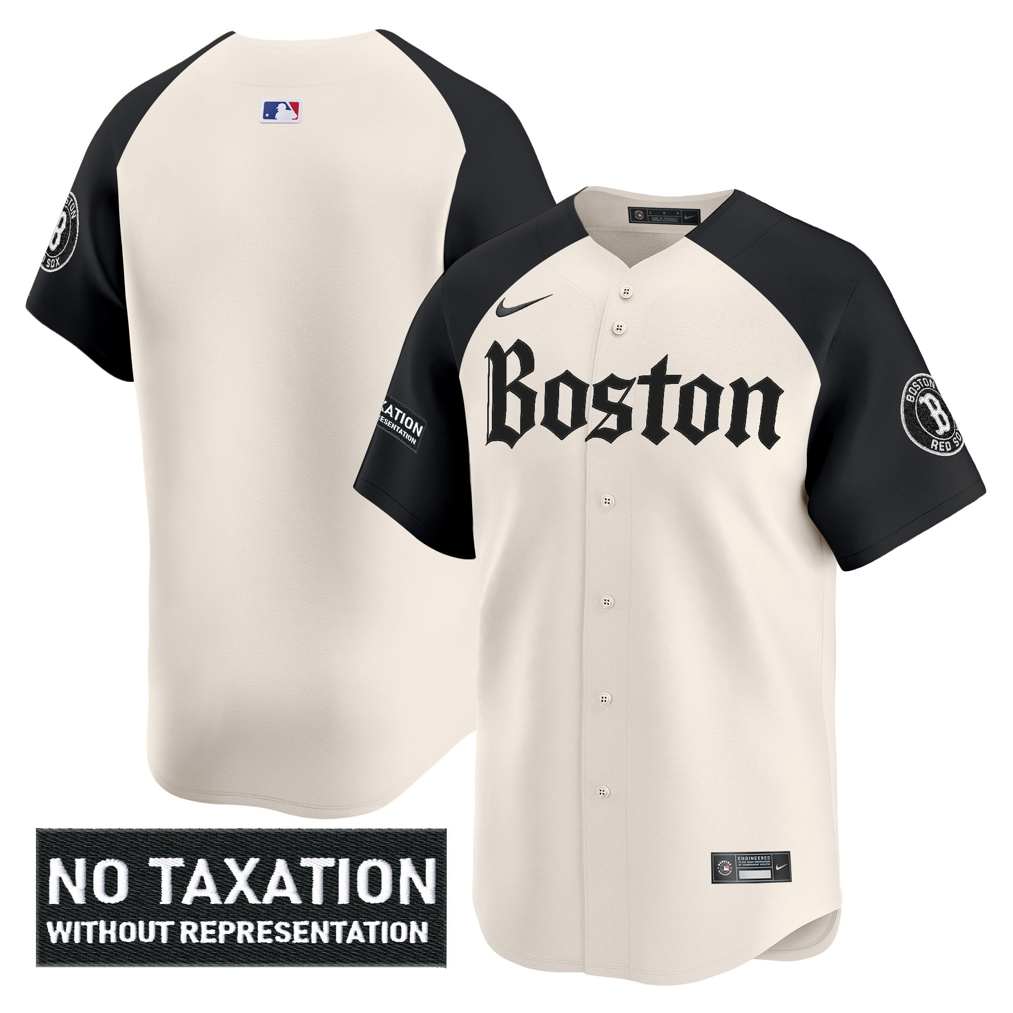Men's Boston Red Sox Retro Newspaper Edition Vapor Premier Limited Alternate Jersey - All Stitched