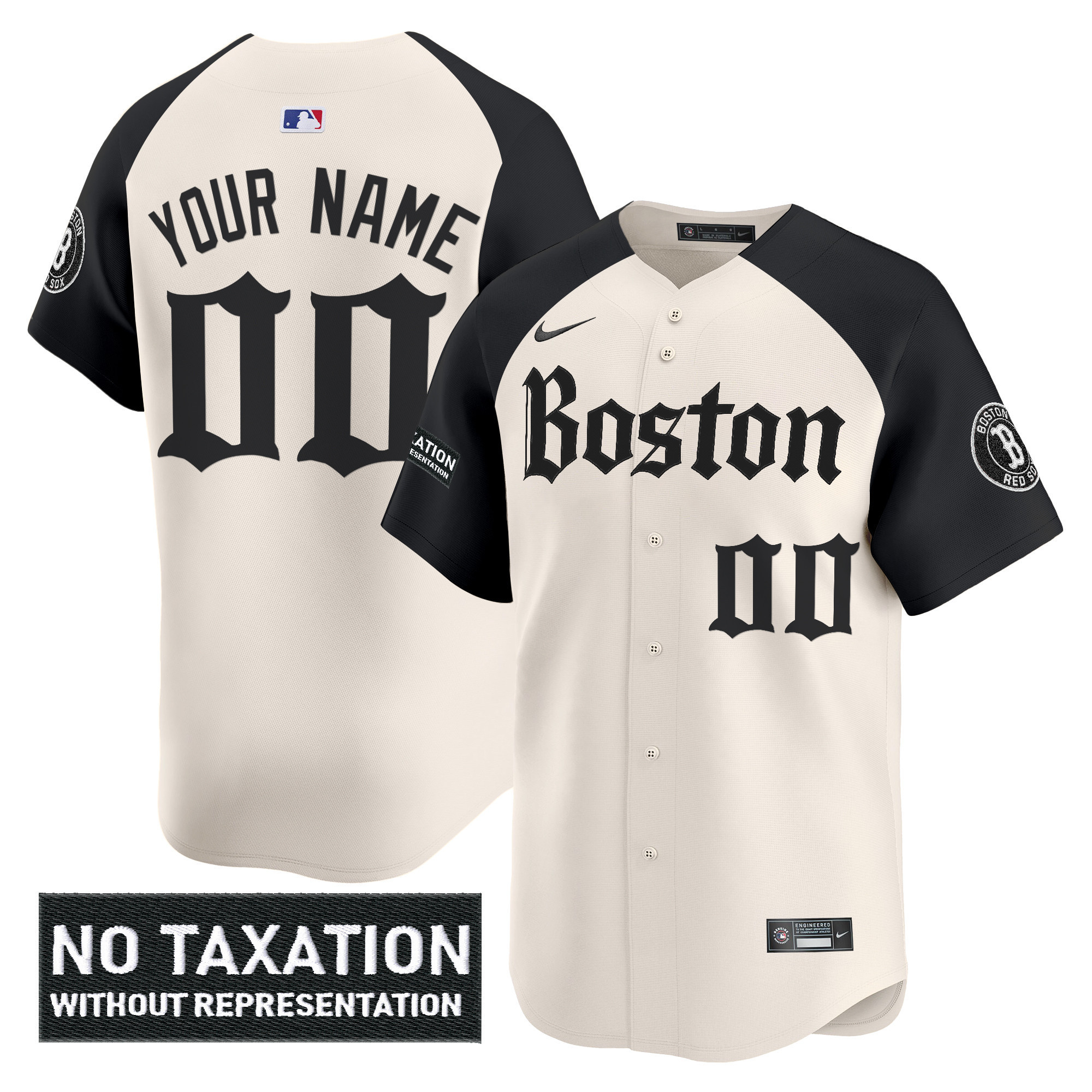 Men's Boston Red Sox Retro Newspaper Edition Vapor Premier Limited Custom Alternate Jersey - All Stitched