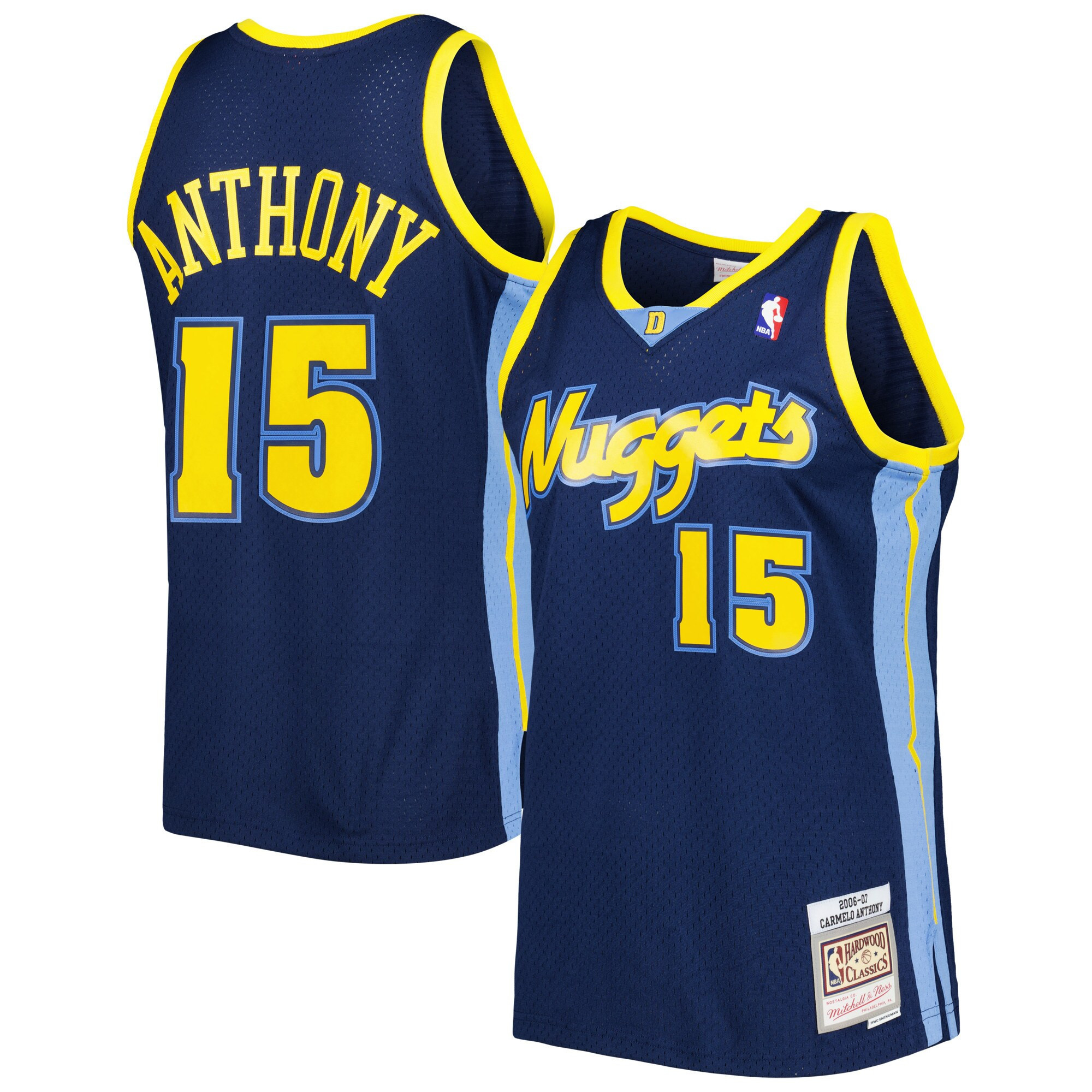 Men's Carmelo Anthony Denver Nuggets Navy Jersey Collection Ãƒâ€šÃ¢â‚¬â€œ All Stitched